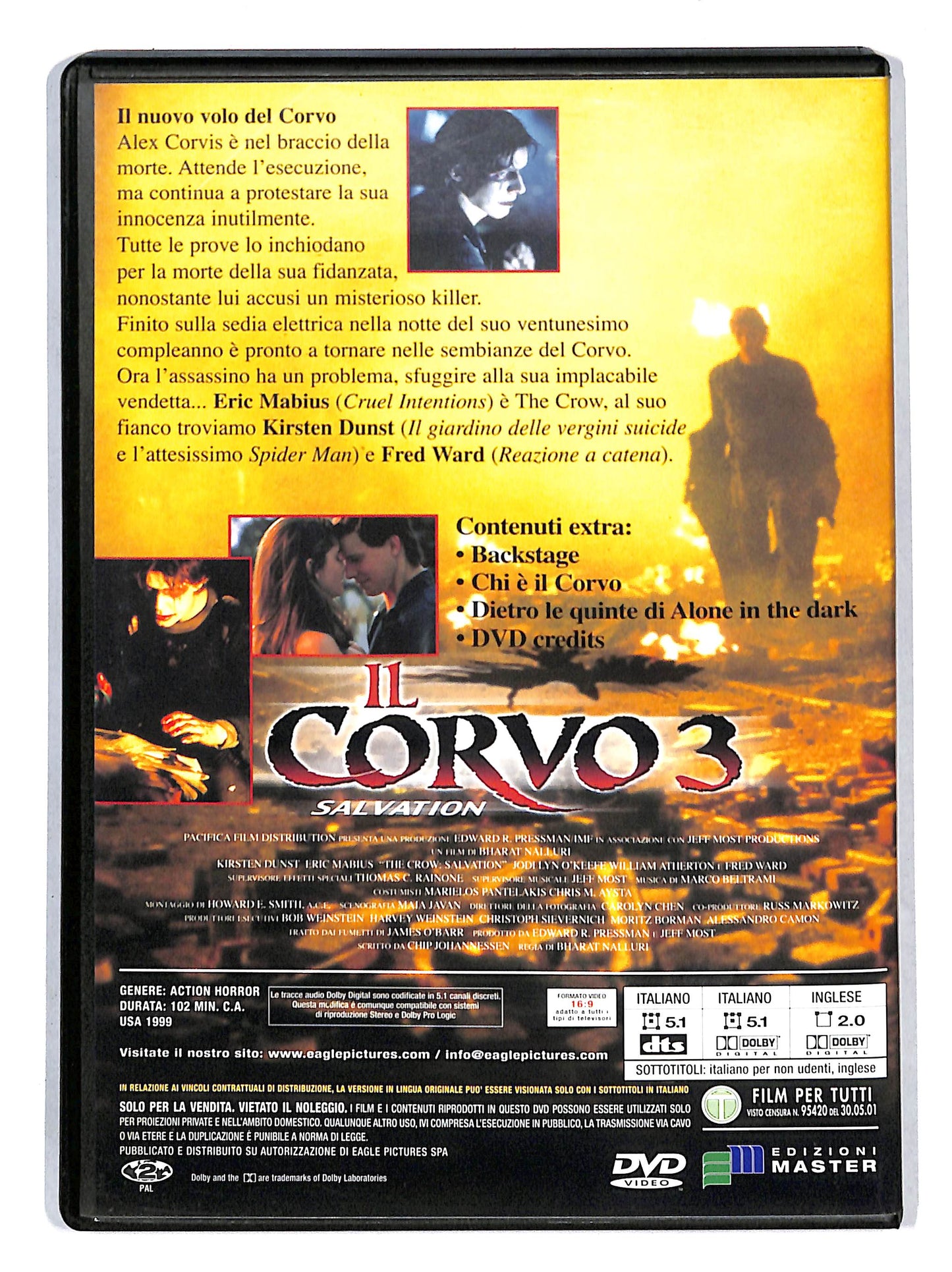 EBOND Il corvo 3 - Salvation EDITORIALE DVD DB687841
