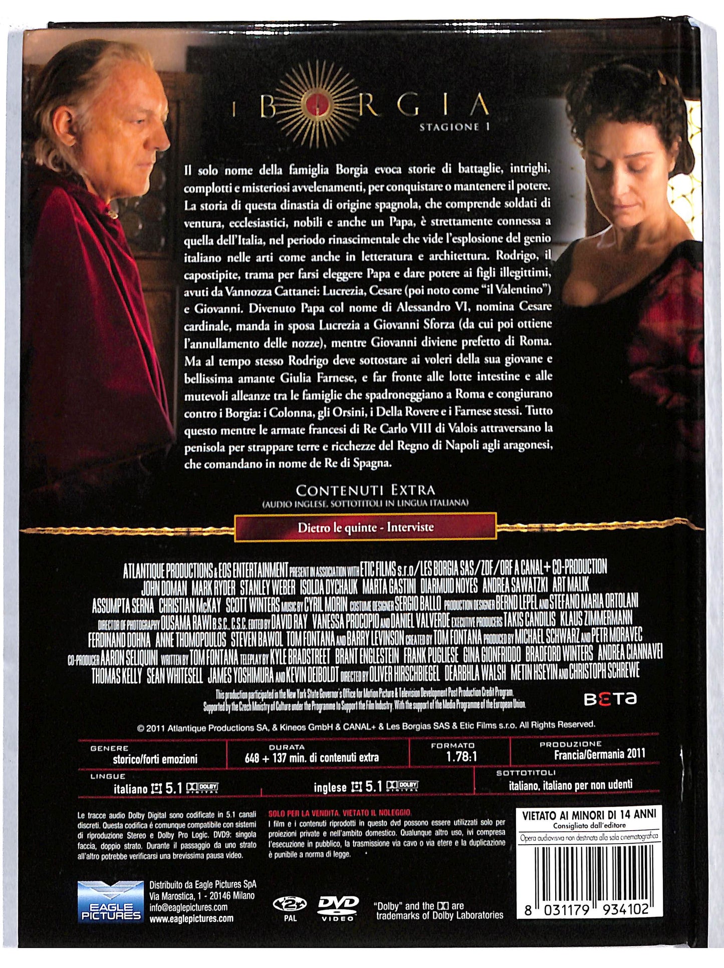 EBOND I Borgia. Stagione 1 (5 DVD) DVD DB688170