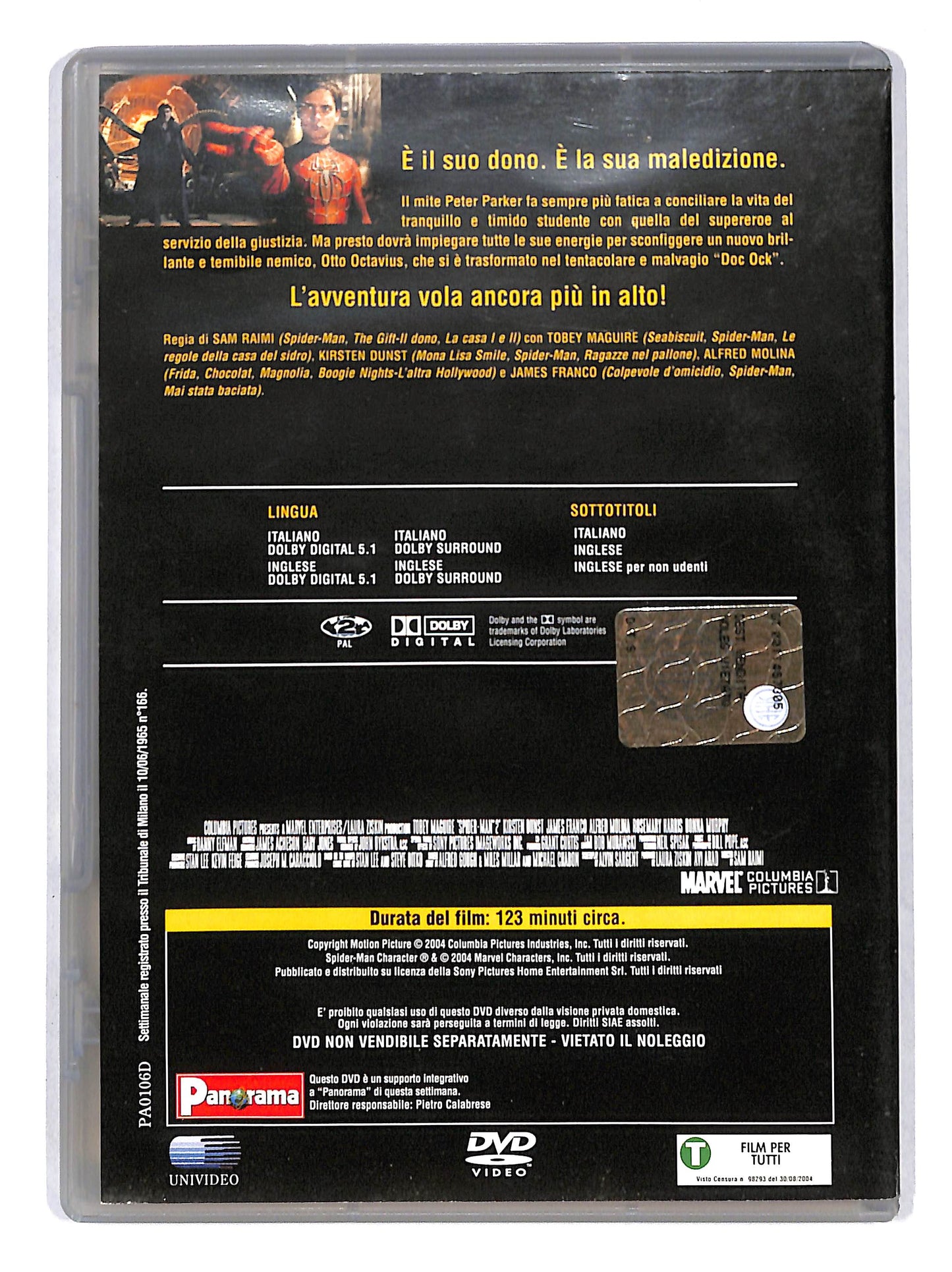 EBOND Spider-Man 2 EDITORIALE DVD DB688456