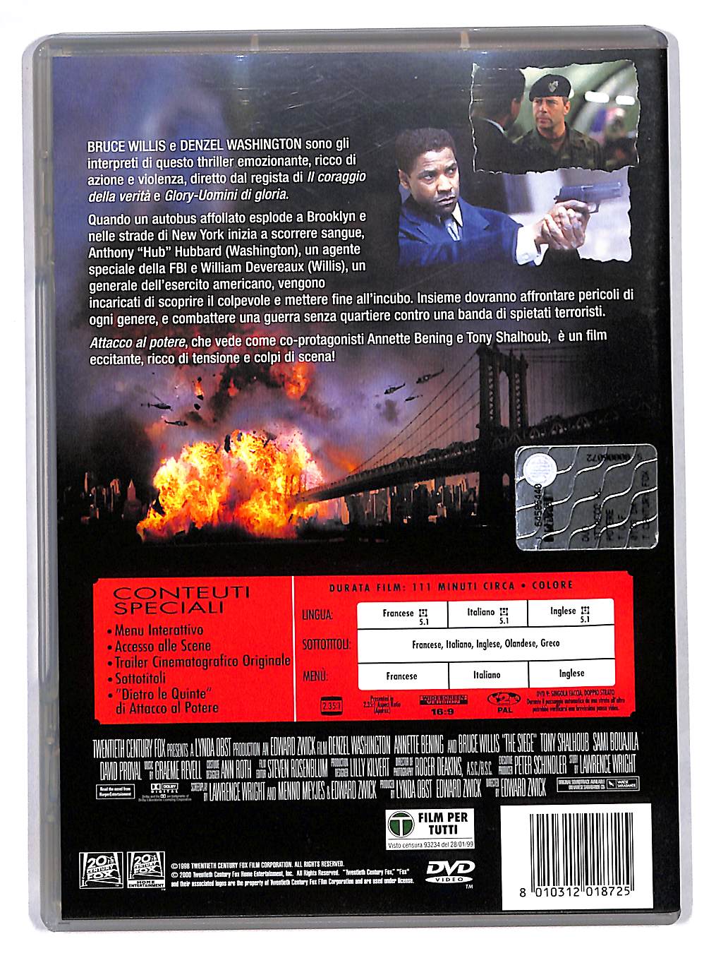 EBOND Attacco Al Potere DVD DB688657