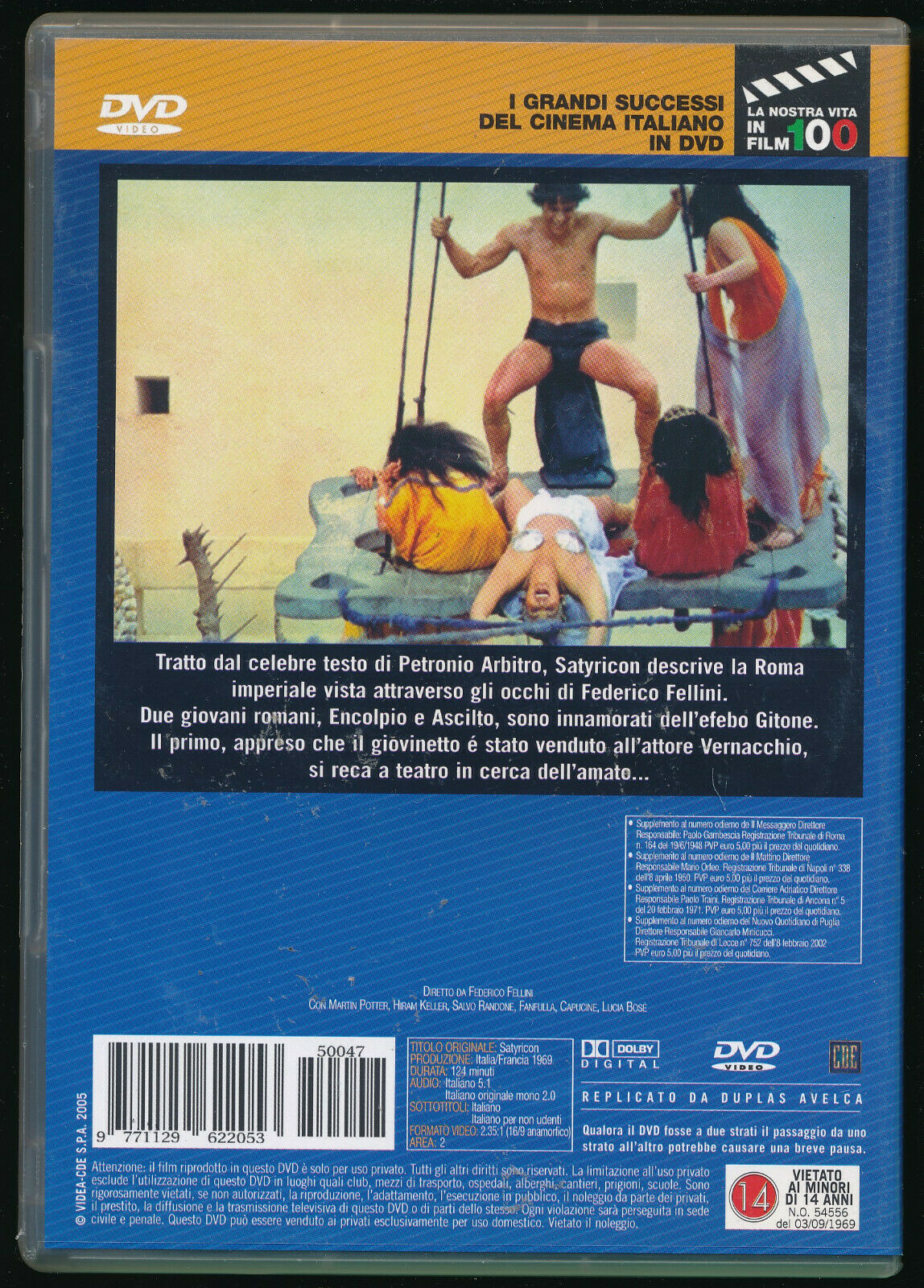 EBOND Fellini Satyricon Editoriale DVD DB688727