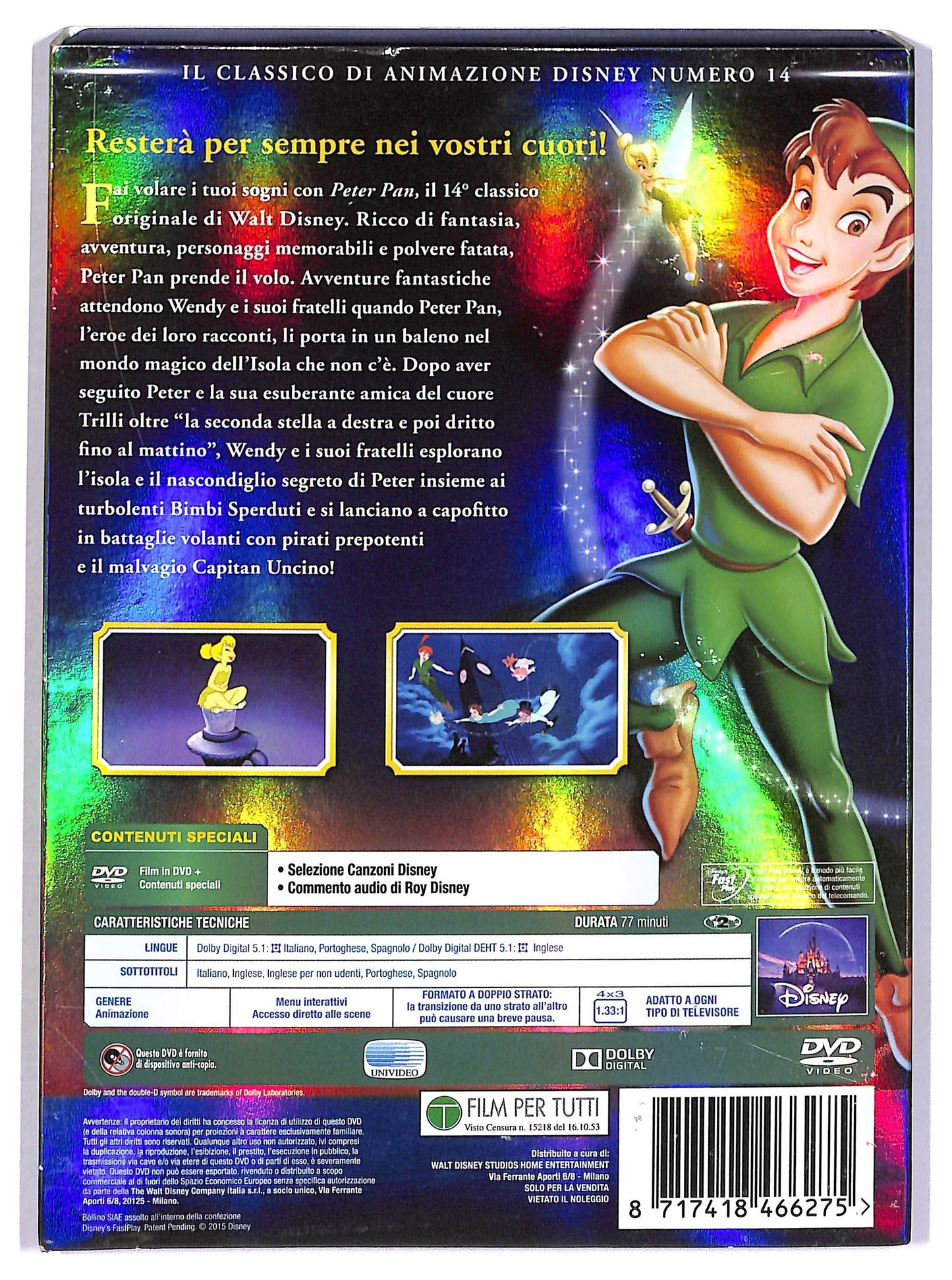 EBOND Le Avventure Di Peter Pan Slip case DVD DB689143
