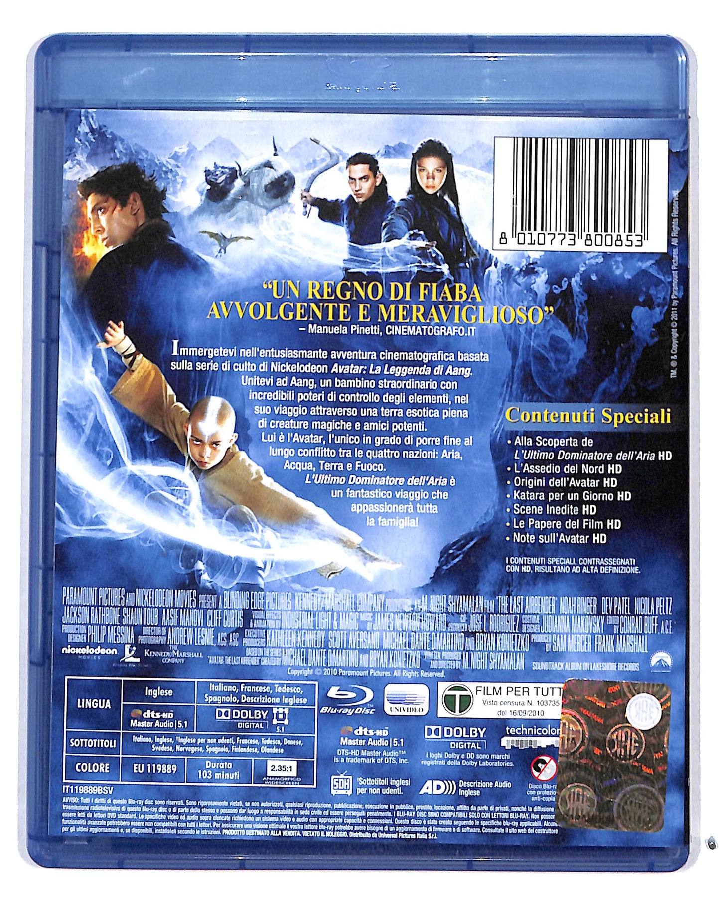 EBOND L'ultimo Dominatore Dell'aria BLURAY DB689237