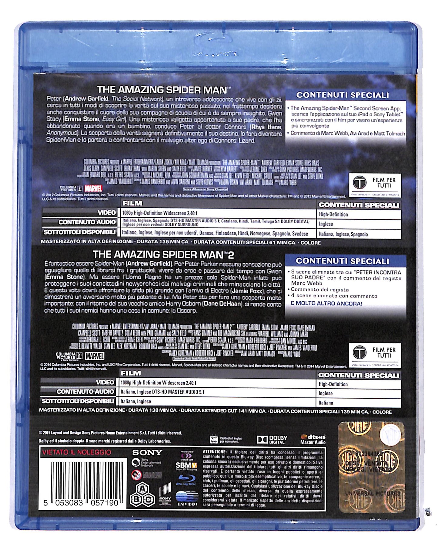EBOND The Amazing Spider-Man - The Amazing Spider-Man 2 BLURAY DB689602