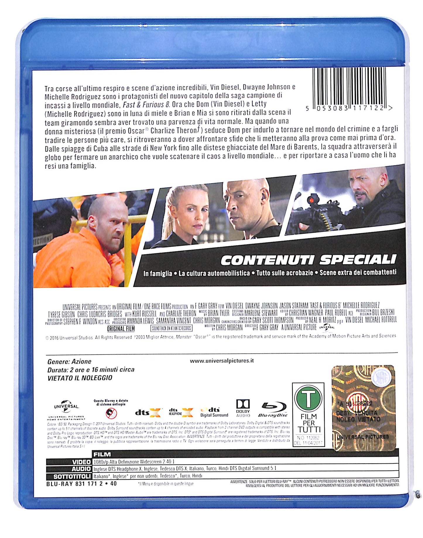 EBOND Fast e Furios 8 BLURAY BLURAY DB689623