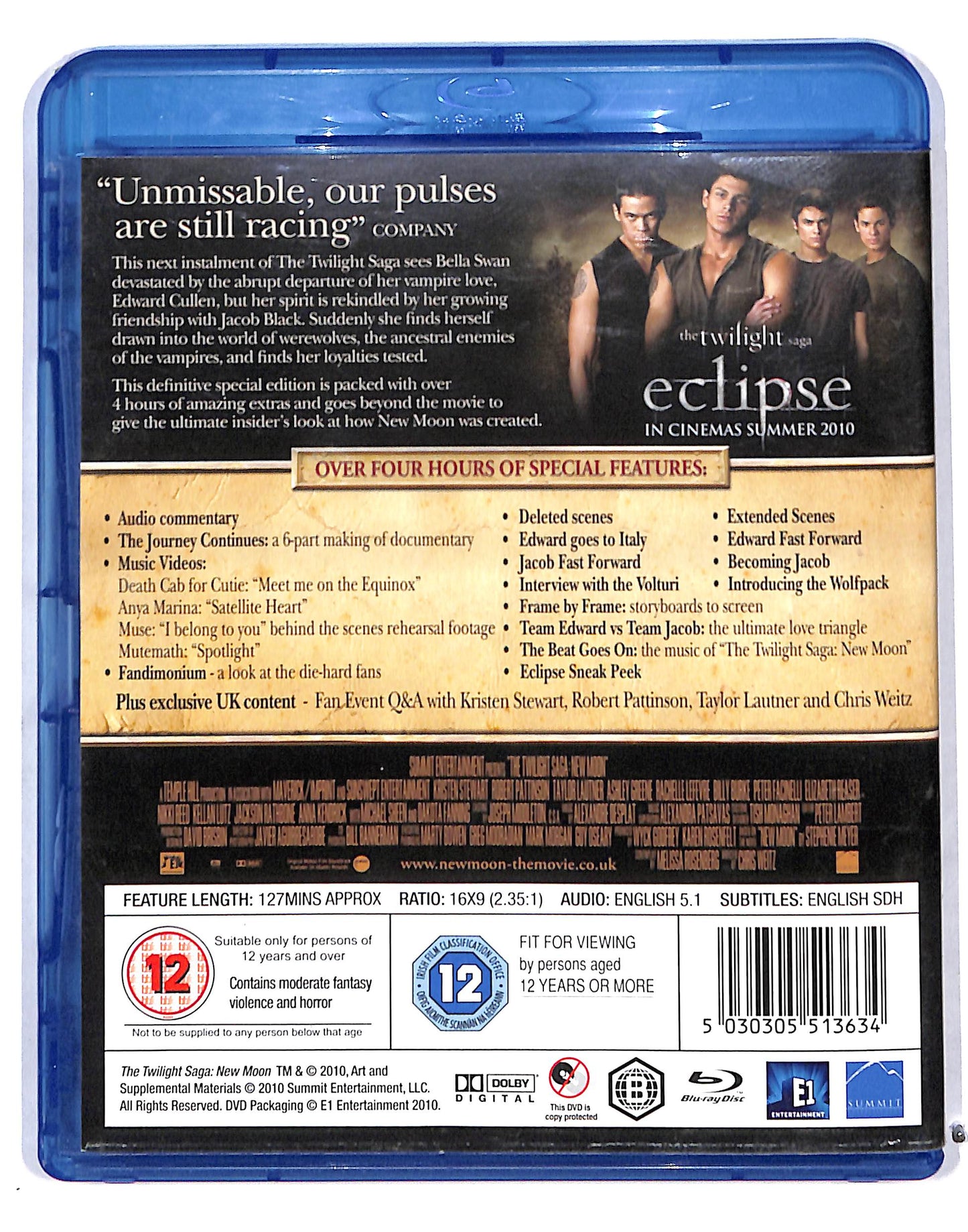 EBOND The Twilight Saga: New Moon BLURAY Edizione UK BLURAY DB689648