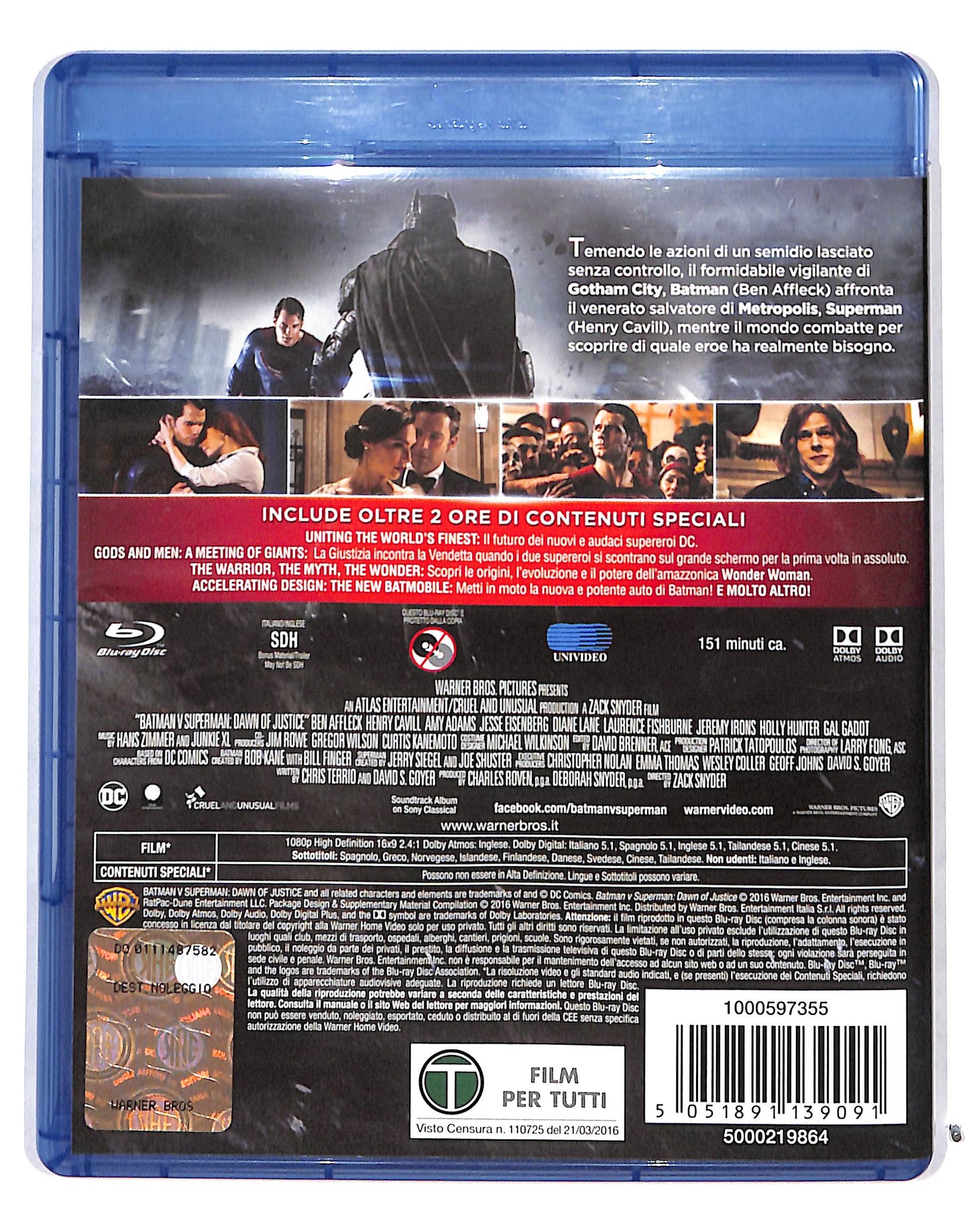 EBOND Batman v Superman: Dawn of Justice BLURAY DB689720