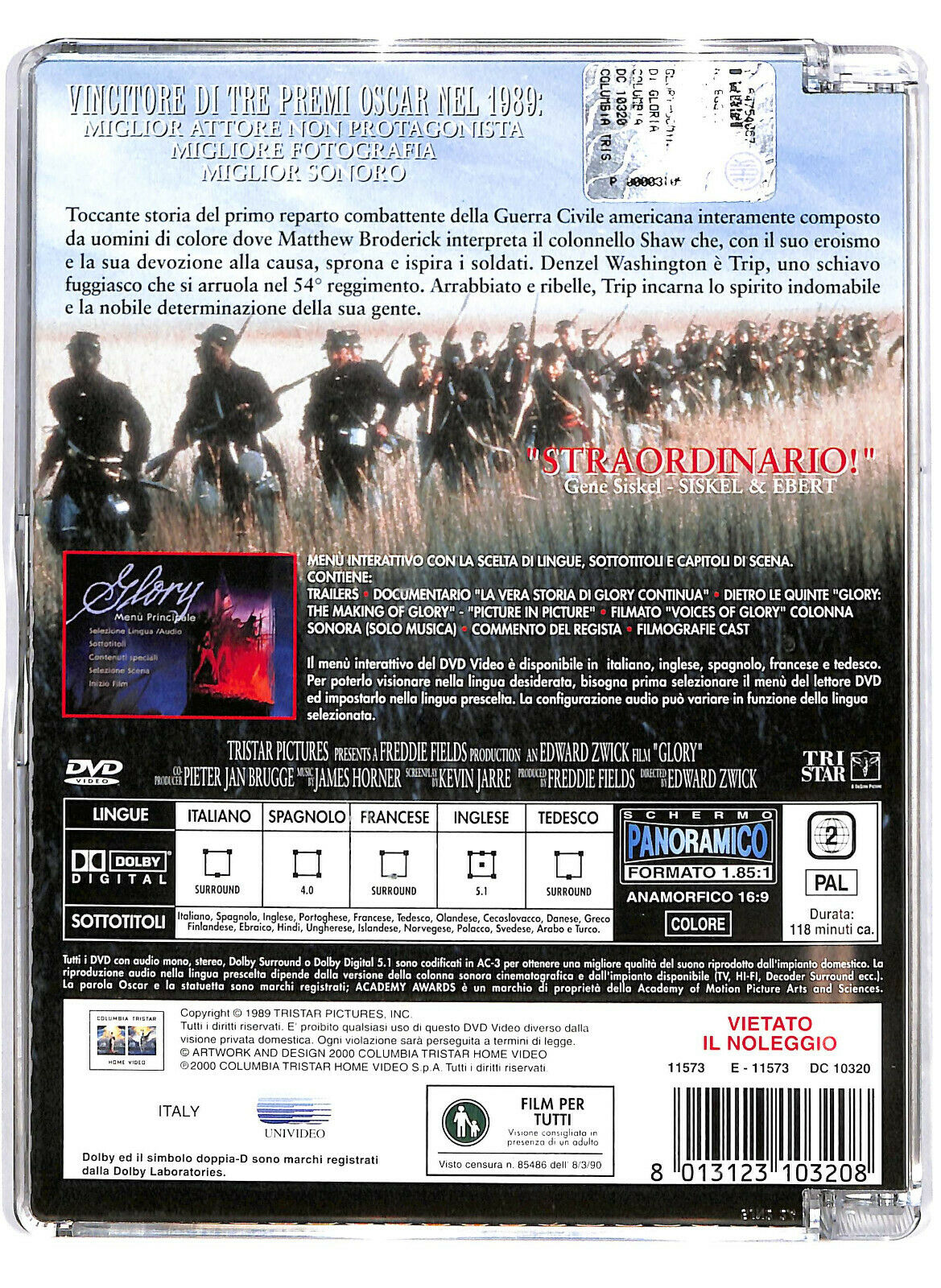 EBOND Glory - Uomini Di Gloria Super Jewel Box DVD DB689822