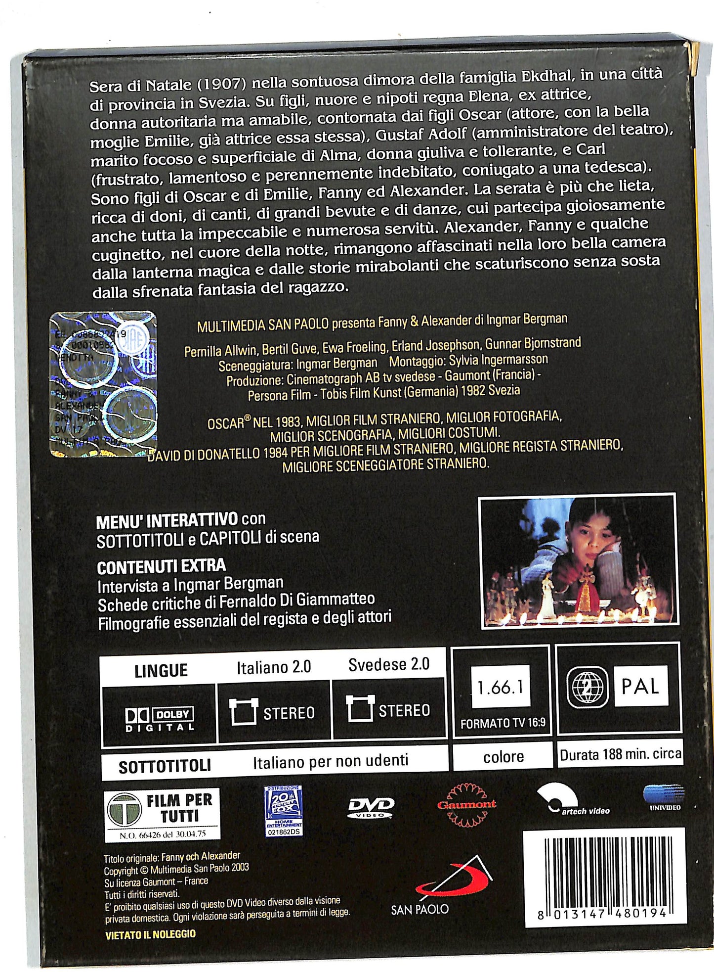 EBOND Fanny e Alexander DIGIPACK DVD DB689829