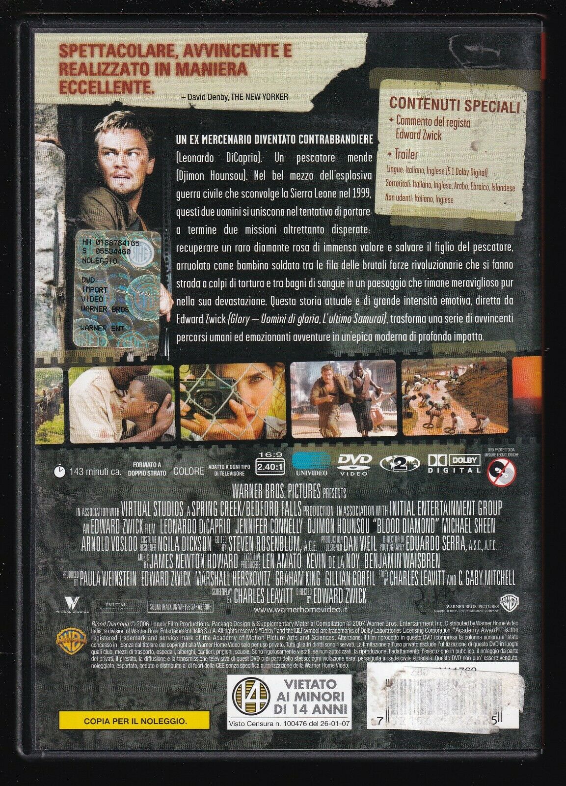 EBOND Blood Diamond Ex Noleggio DVD DB689943