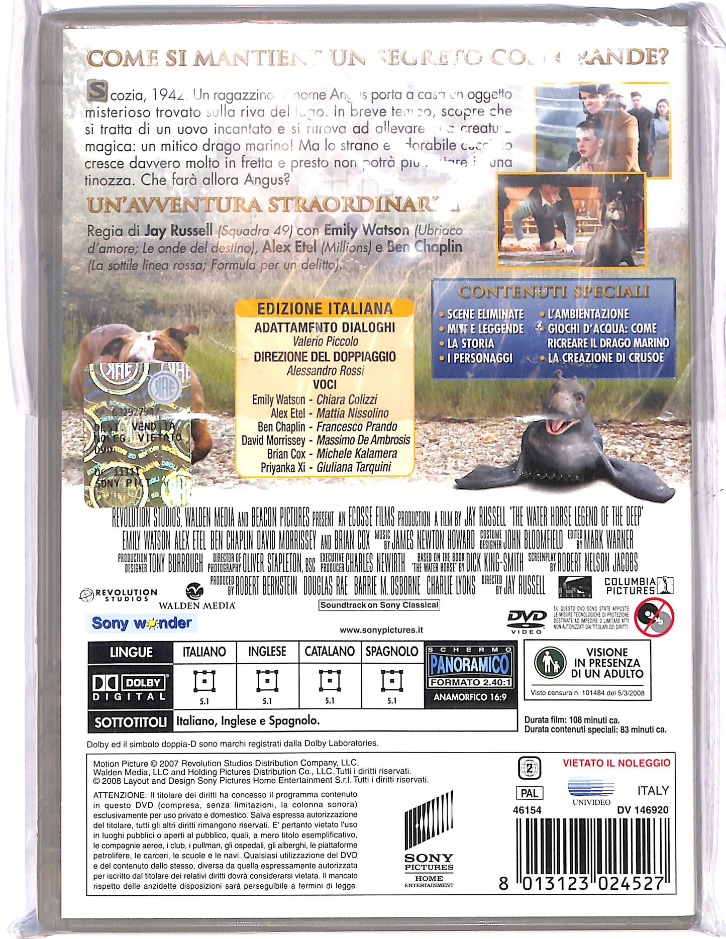 EBOND The Water Horse La leggenda degli abissi DVD DB689958