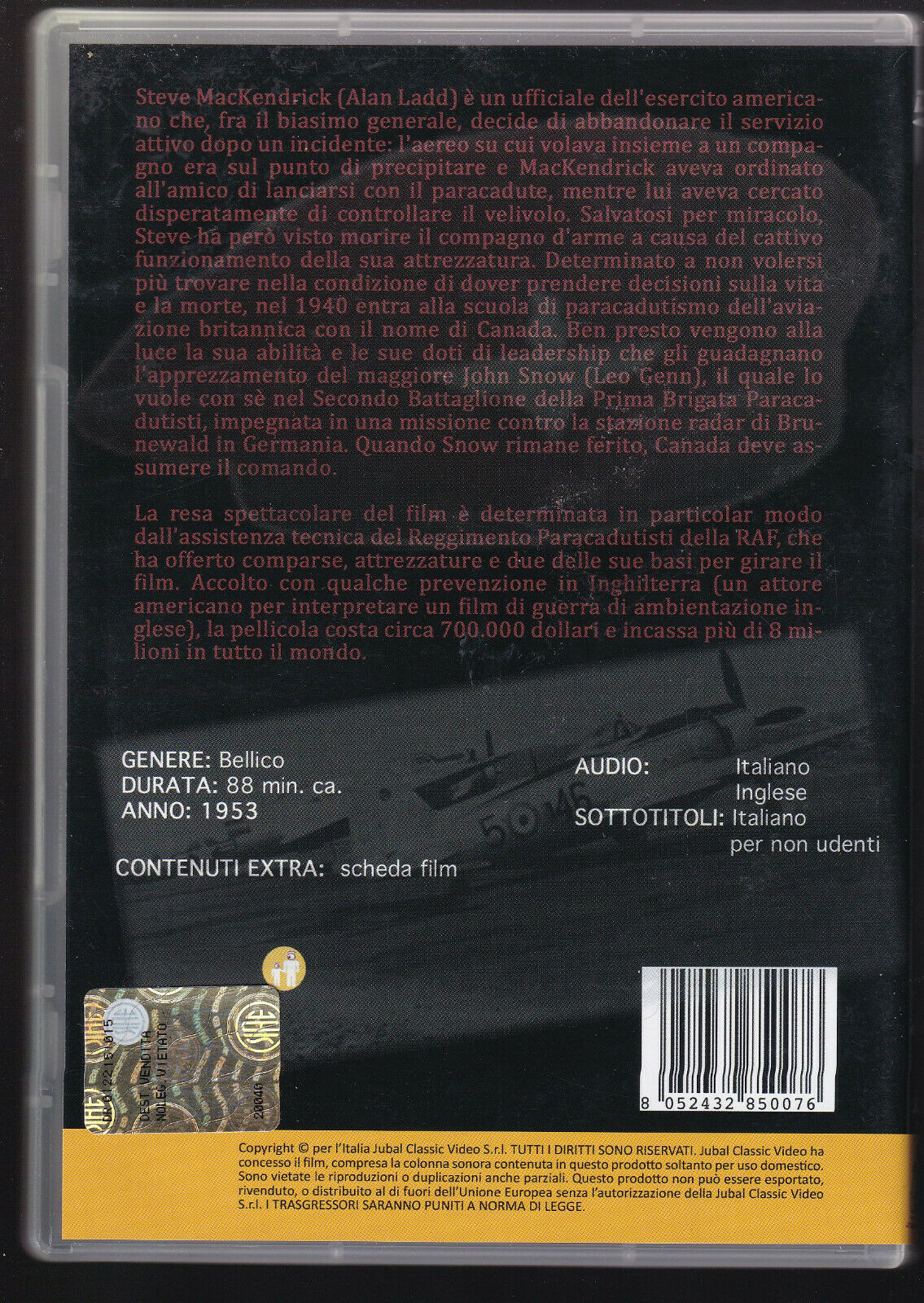 EBOND Berretti Rossi DVD DB690112