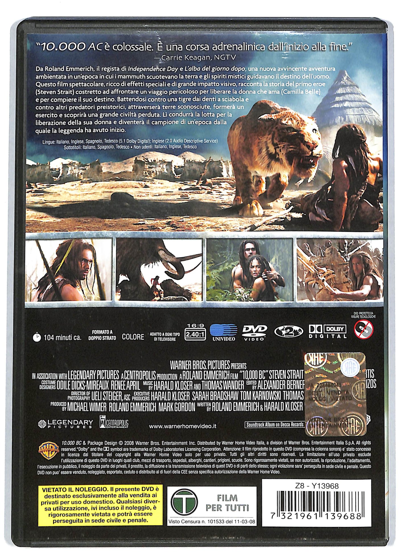 EBOND 10.000 a.C. DVD DB690130