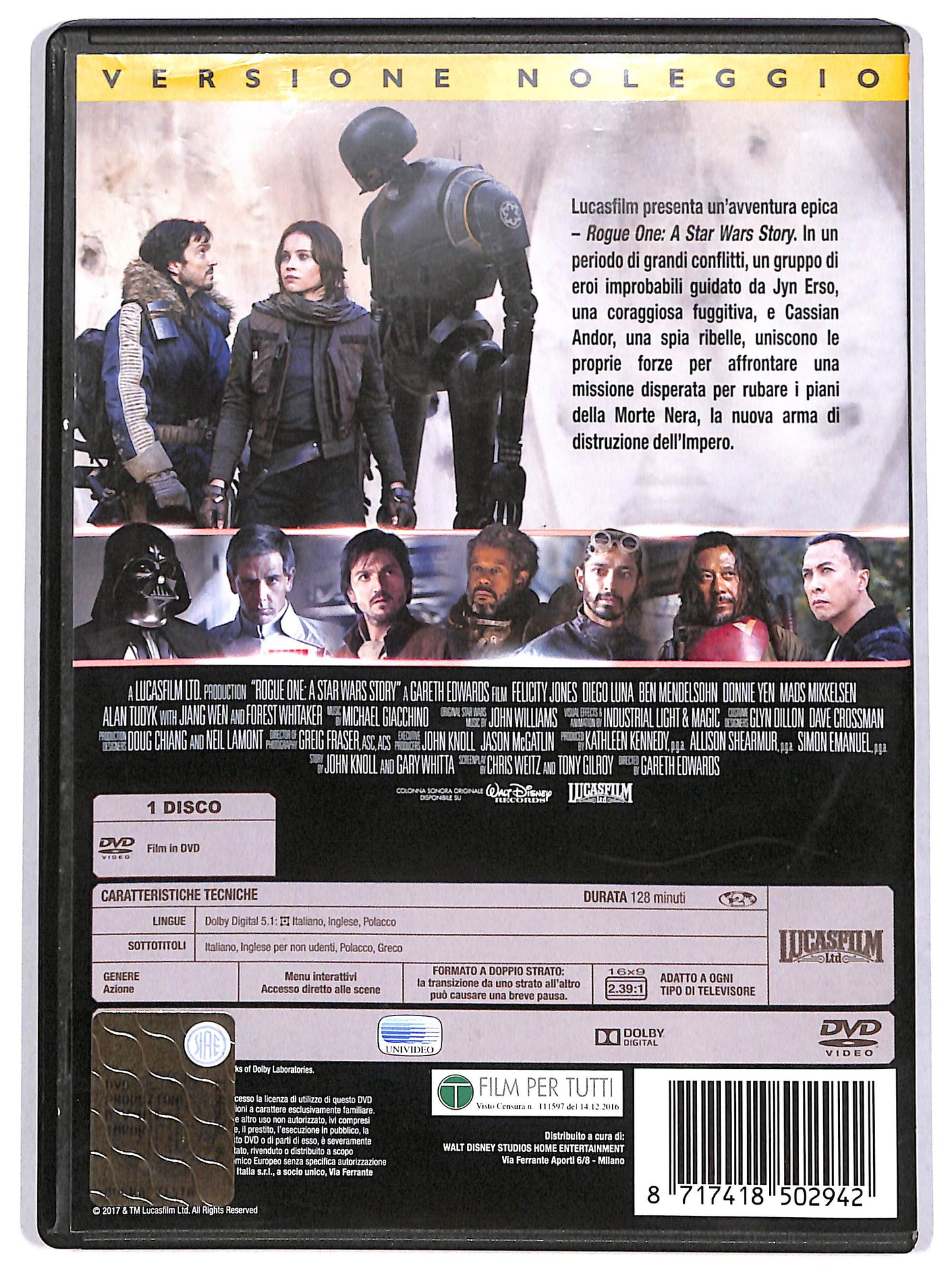 EBOND Rogue One: A Star Wars Story Noleggio DVD DB690261