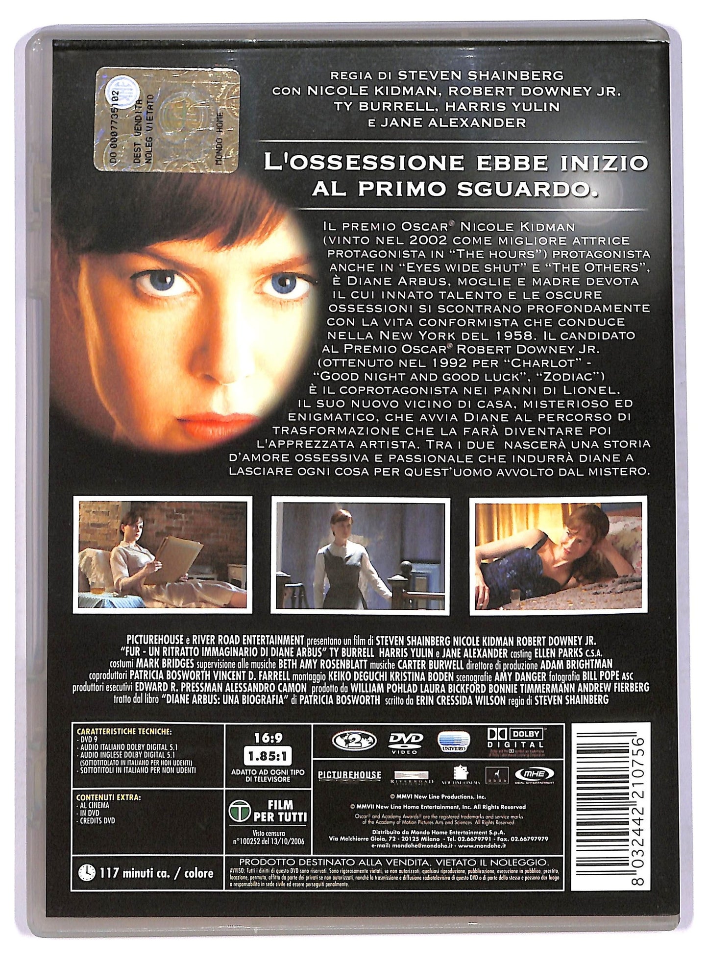 EBOND Fur - Un ritratto immaginario di Diane Arbus DVD DB690313