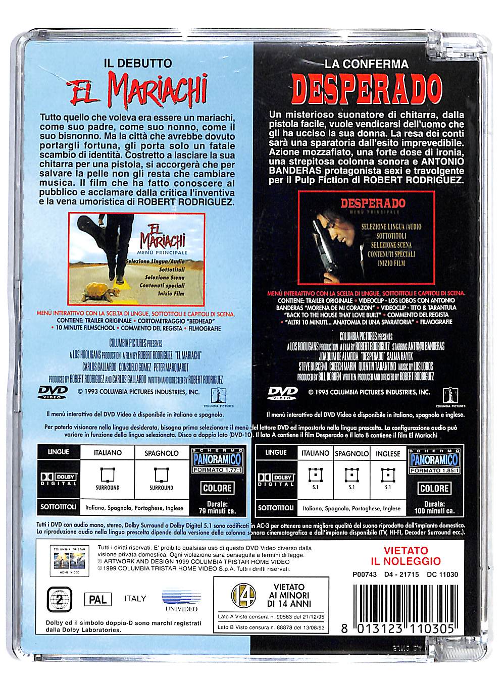 EBOND El Mariachi + Desperado DVD DB690339