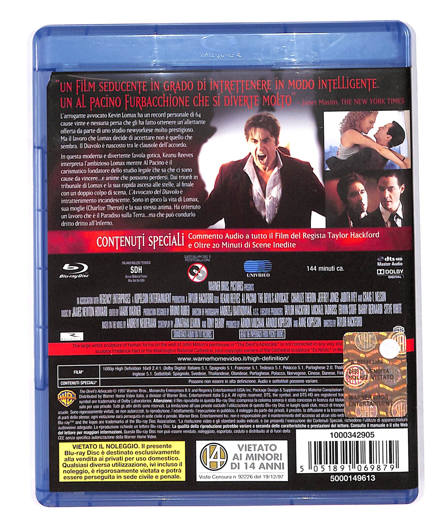 EBOND L'avvocato del diavolo BLURAY DB690709