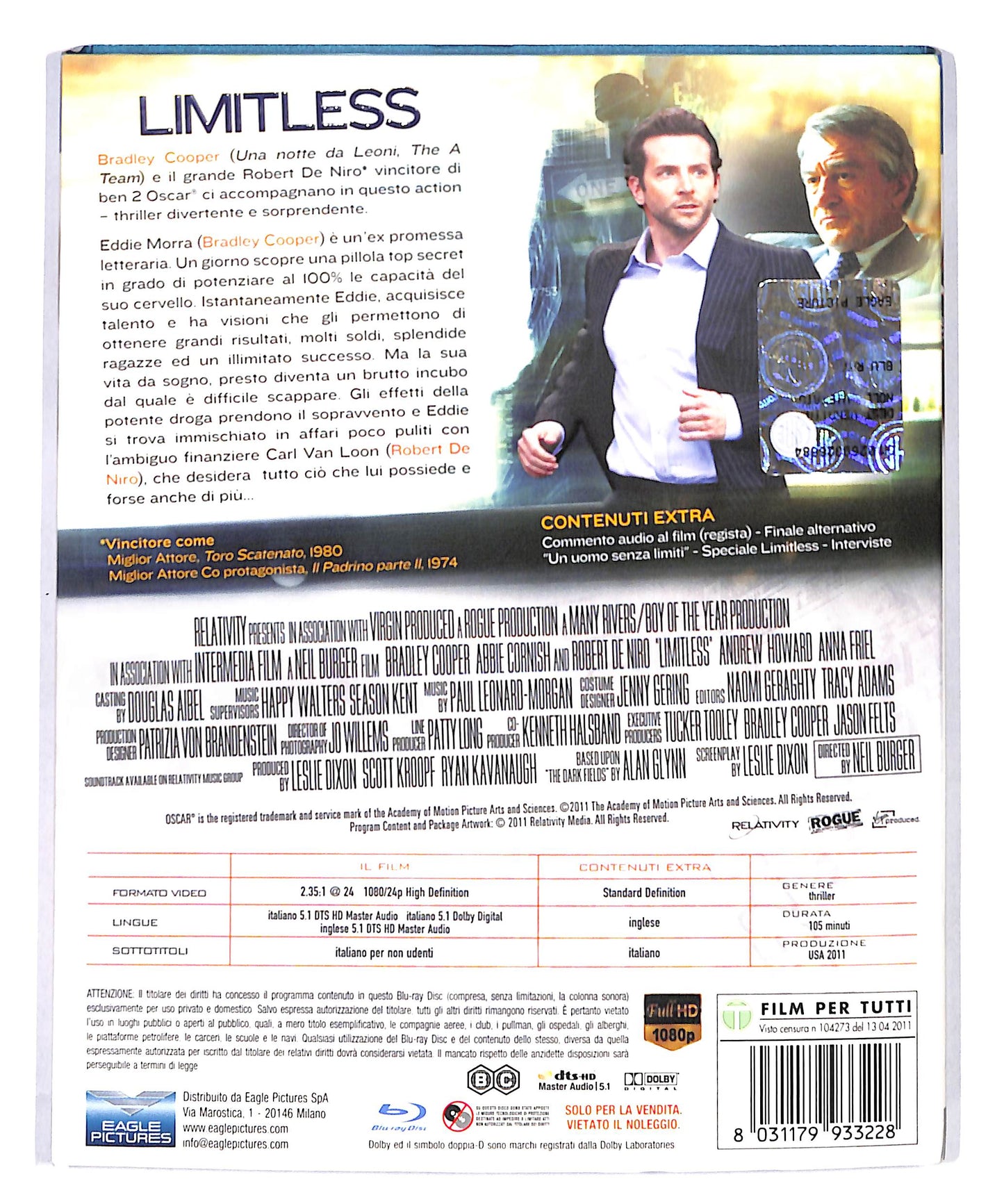 EBOND Limitless SLIPCASE BLURAY BLURAY DB690721
