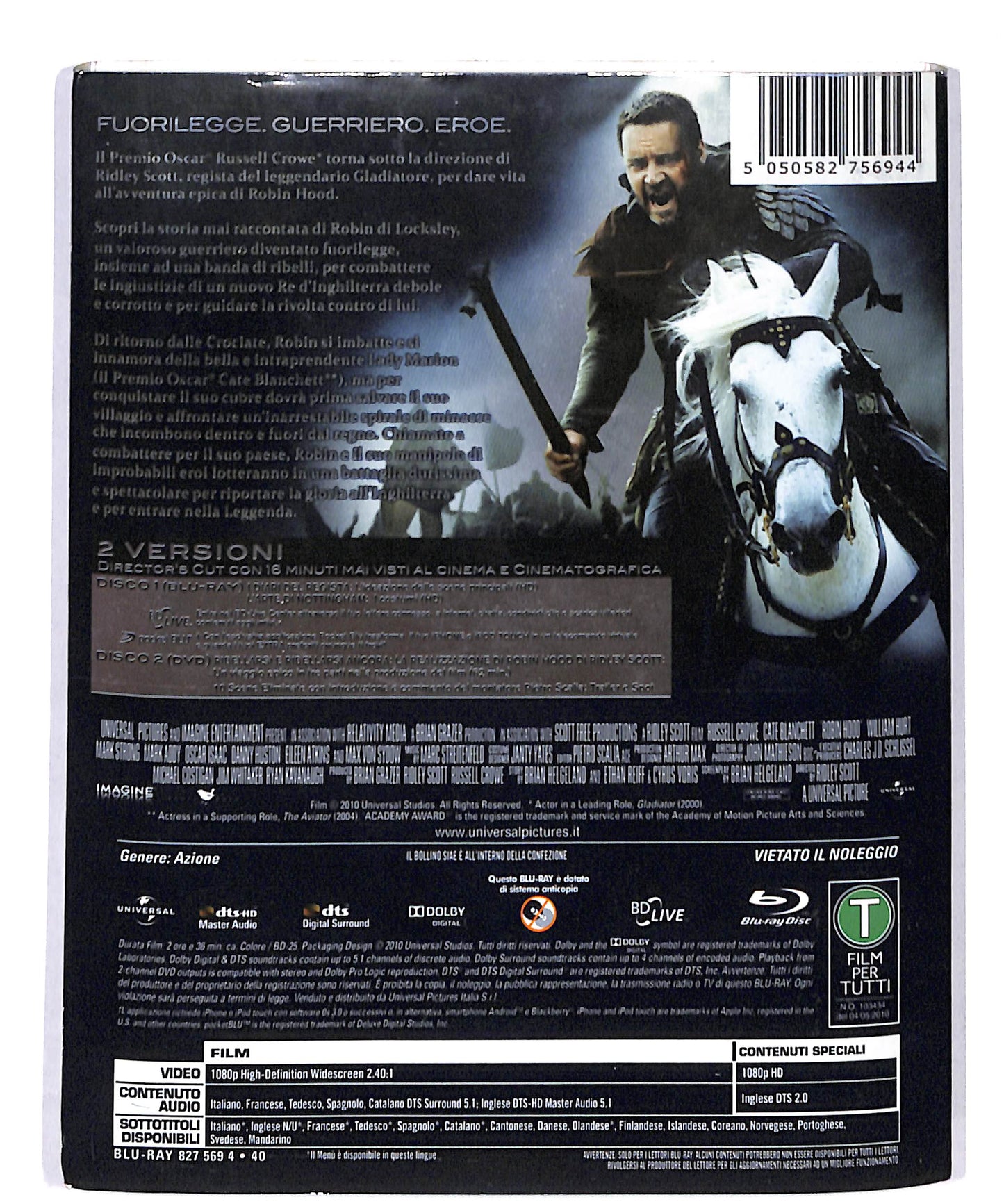 EBOND Robin Hood Director's cut + DVD BLURAY DB690730