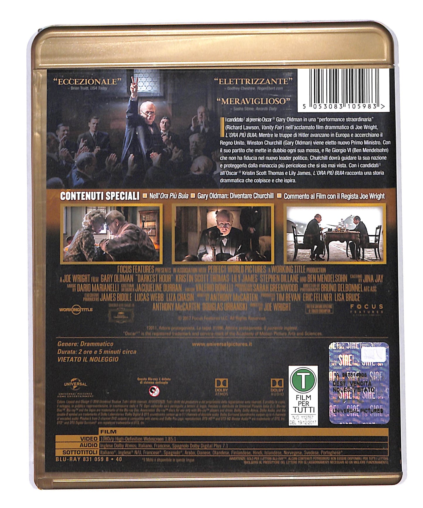 EBOND L'Ora Piu Buia BLURAY DB690747