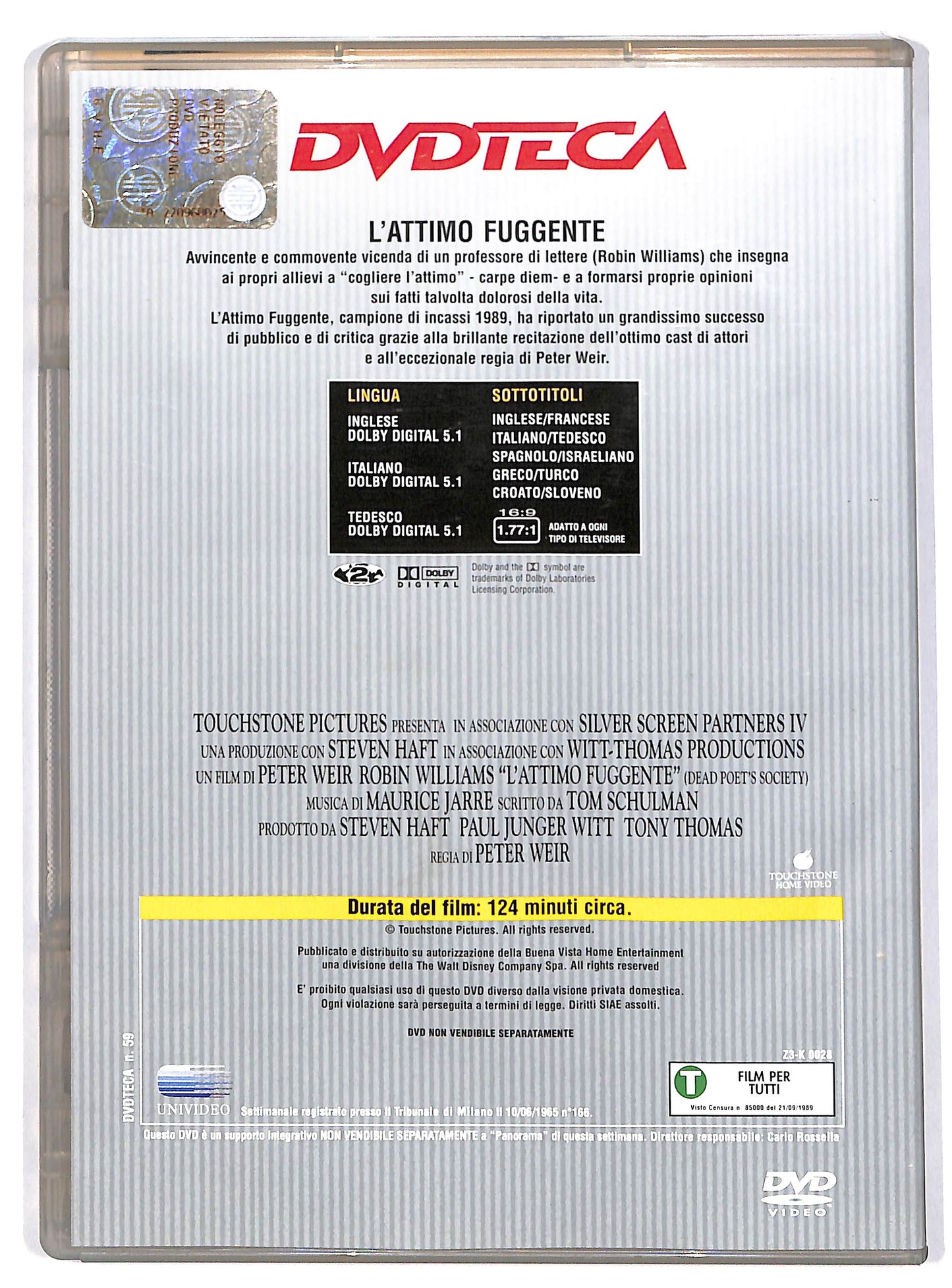 EBOND L'attimo fuggente EDITORIALE DVD DB690949