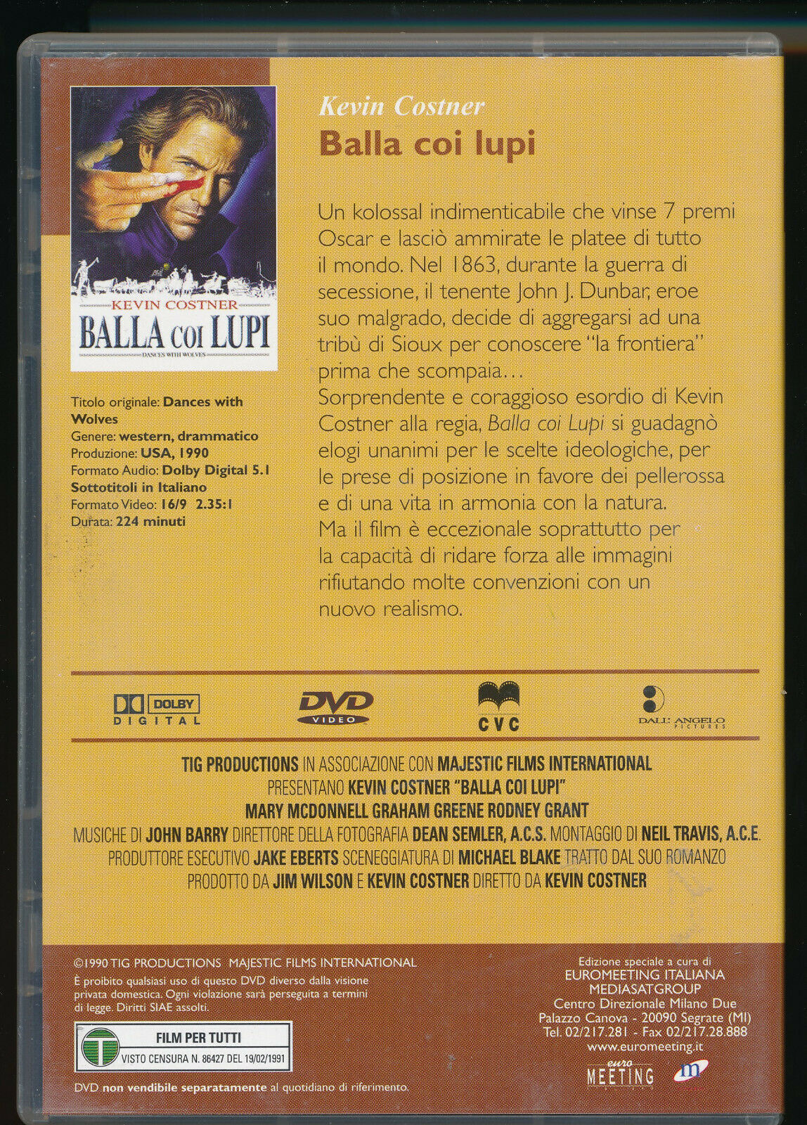 EBOND Balla Coi Lupi Editoriale DVD DB690955