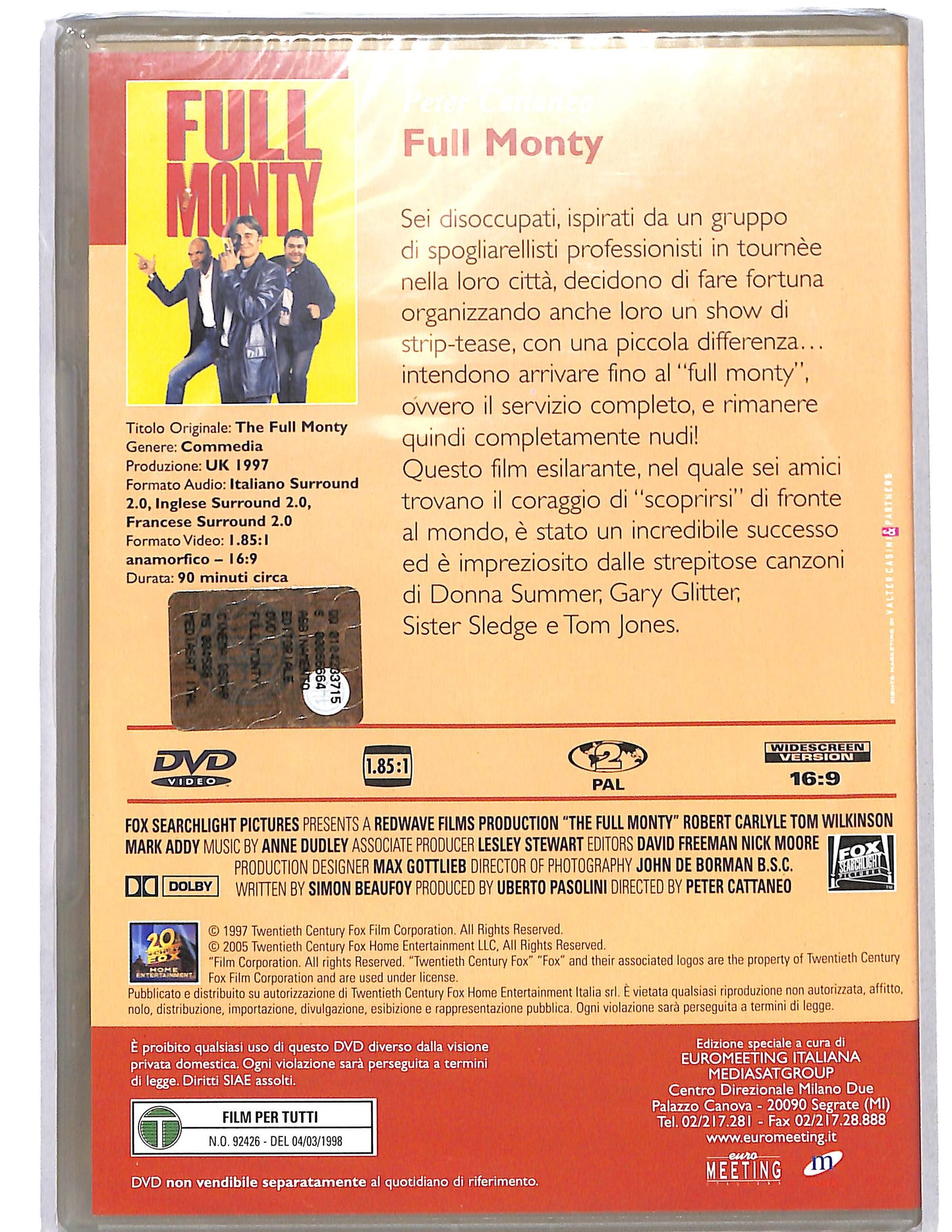 EBOND Full Monty EDITORIALE DVD DB690957