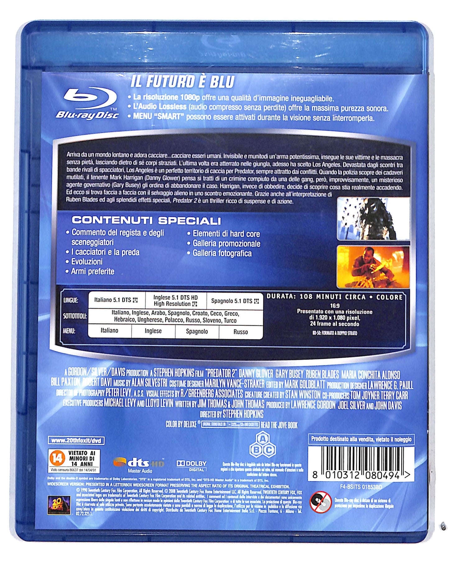EBOND Predator 2 BLURAY BLURAY DB691124