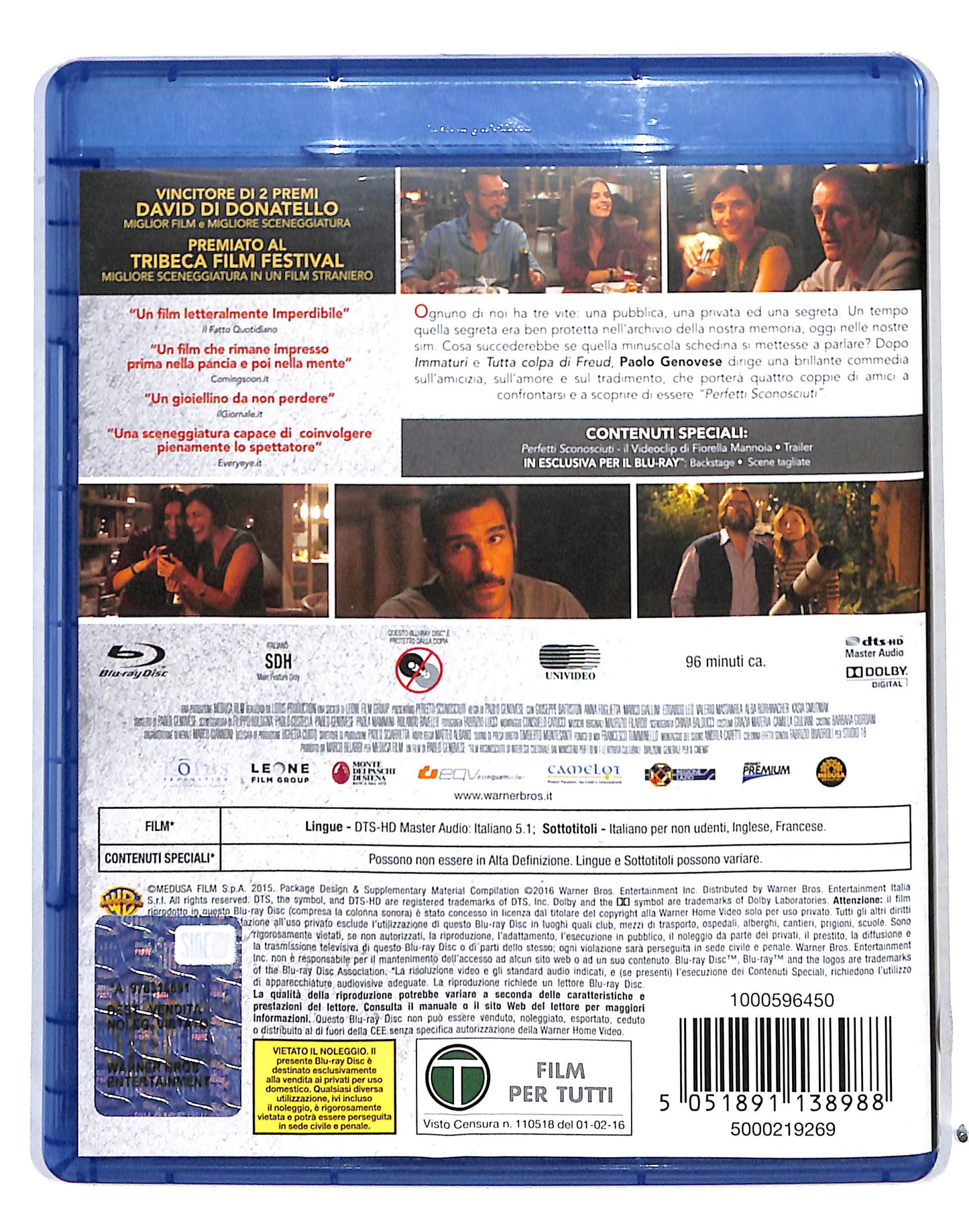 EBOND Perfetti sconosciuti BLURAY BLURAY DB691126