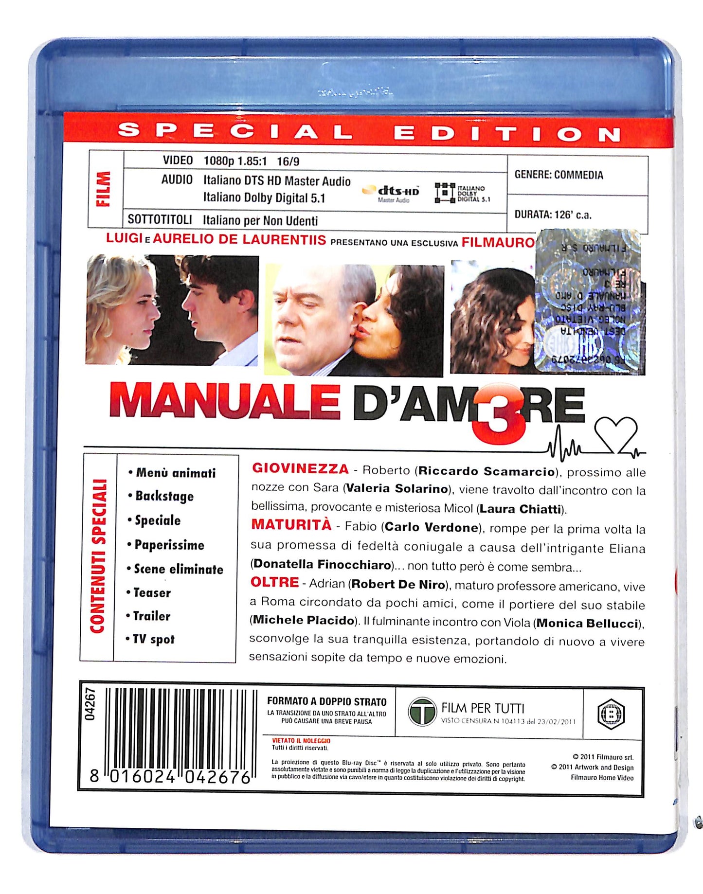 EBOND Manuale D'Amore 3 Special Edition BLURAY DB691134