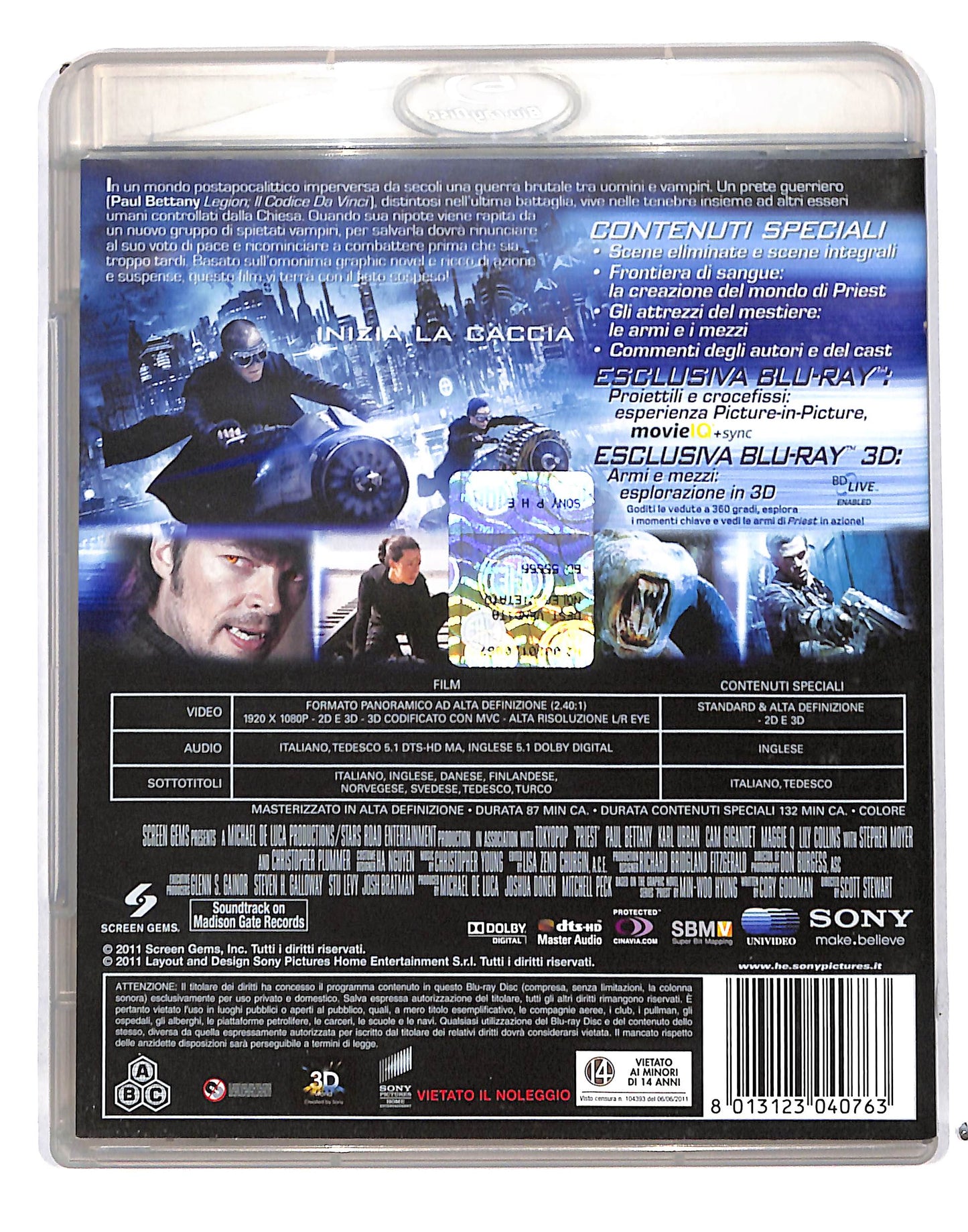 EBOND Priest BLURAY 3d Edizione Integrale BLURAY DB691155