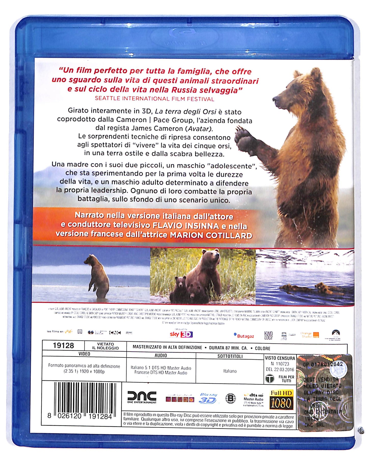 EBOND La Terra Degli Orsi BLURAY 3D BLURAY DB691172