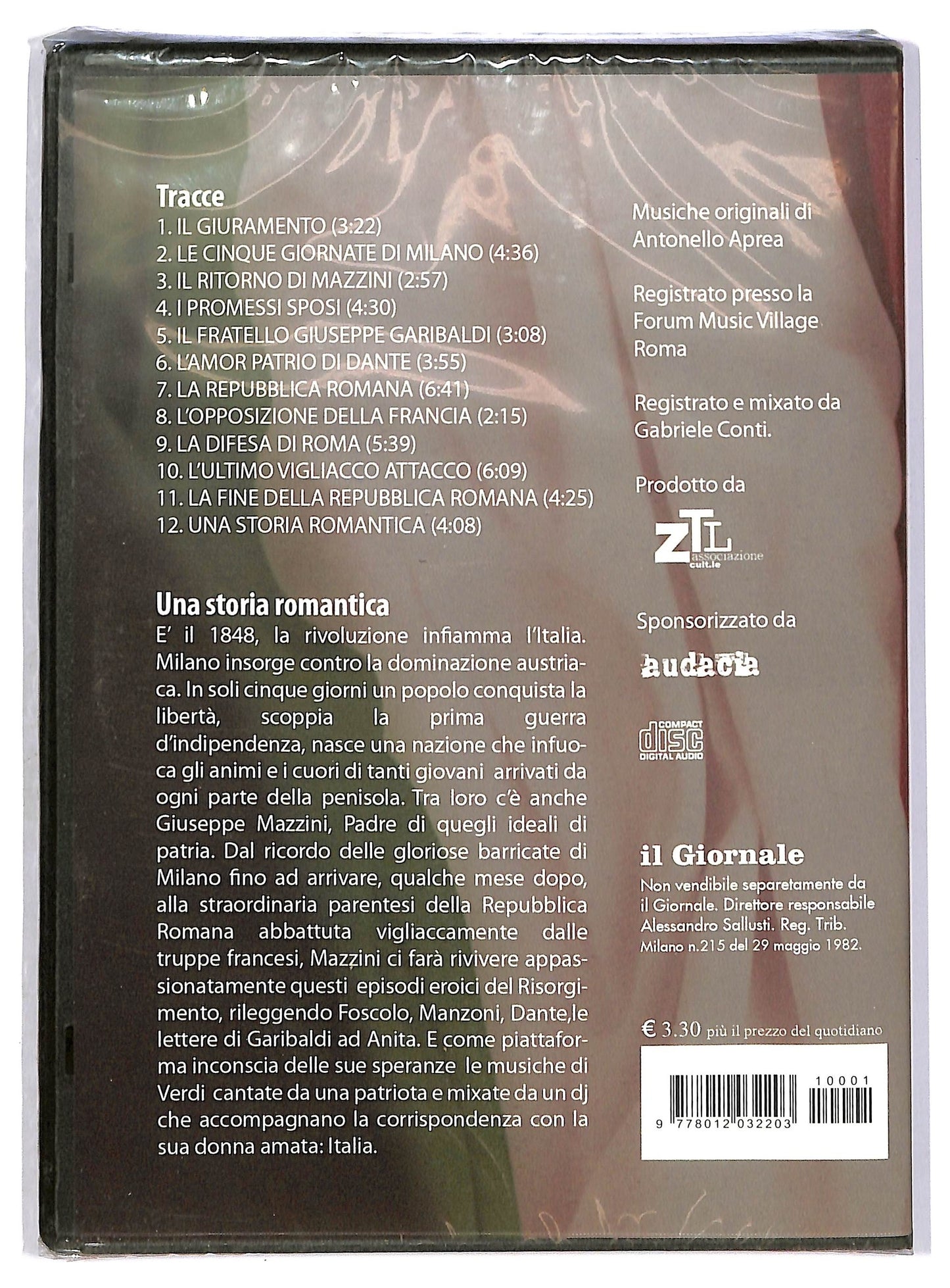 EBOND Disco risorgimento una storia romantica EDITORIALE DVD DB691406