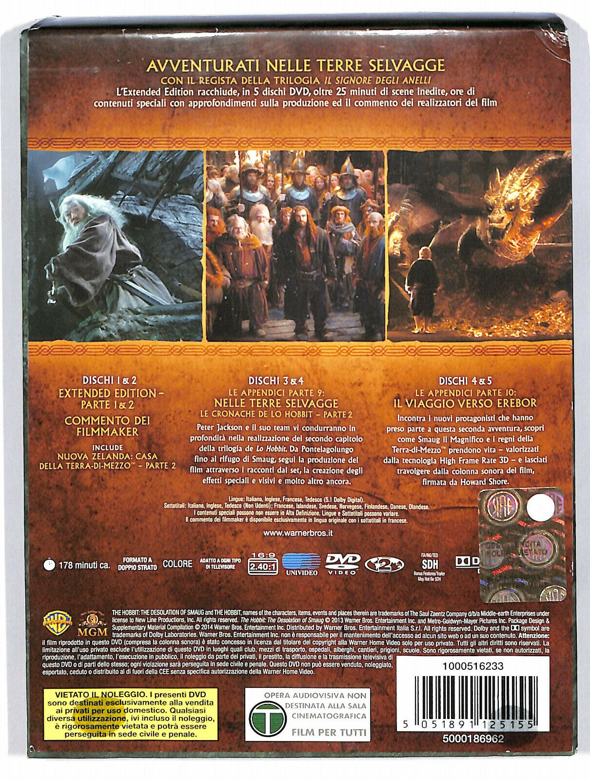 EBOND Lo Hobbit. La Desolazione Di Smaug 5 Dischi DVD DB691436