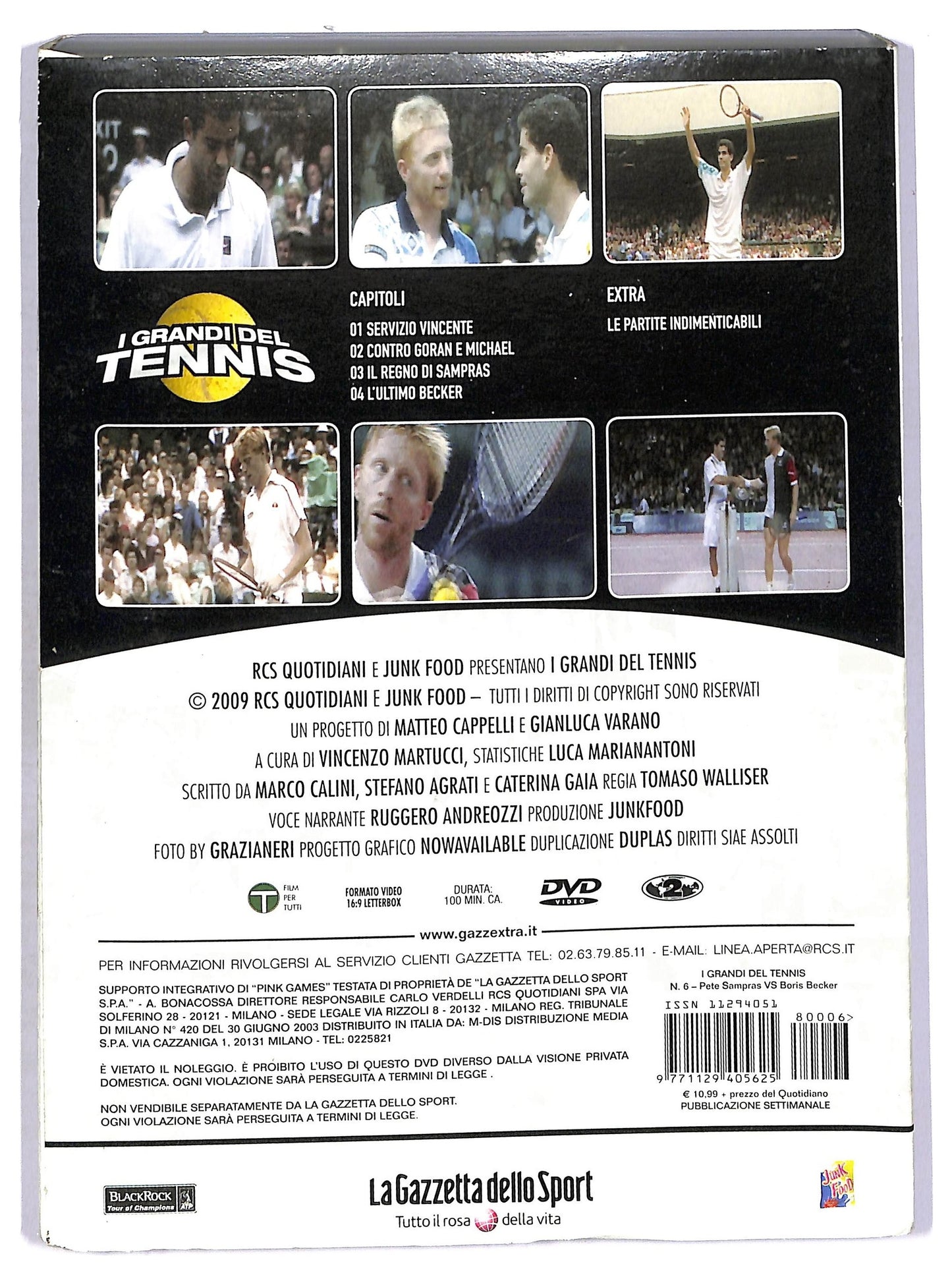 EBOND I grandi del tennis vol 6 - P sampras vs B becker EDITORIALE DVD DB691642