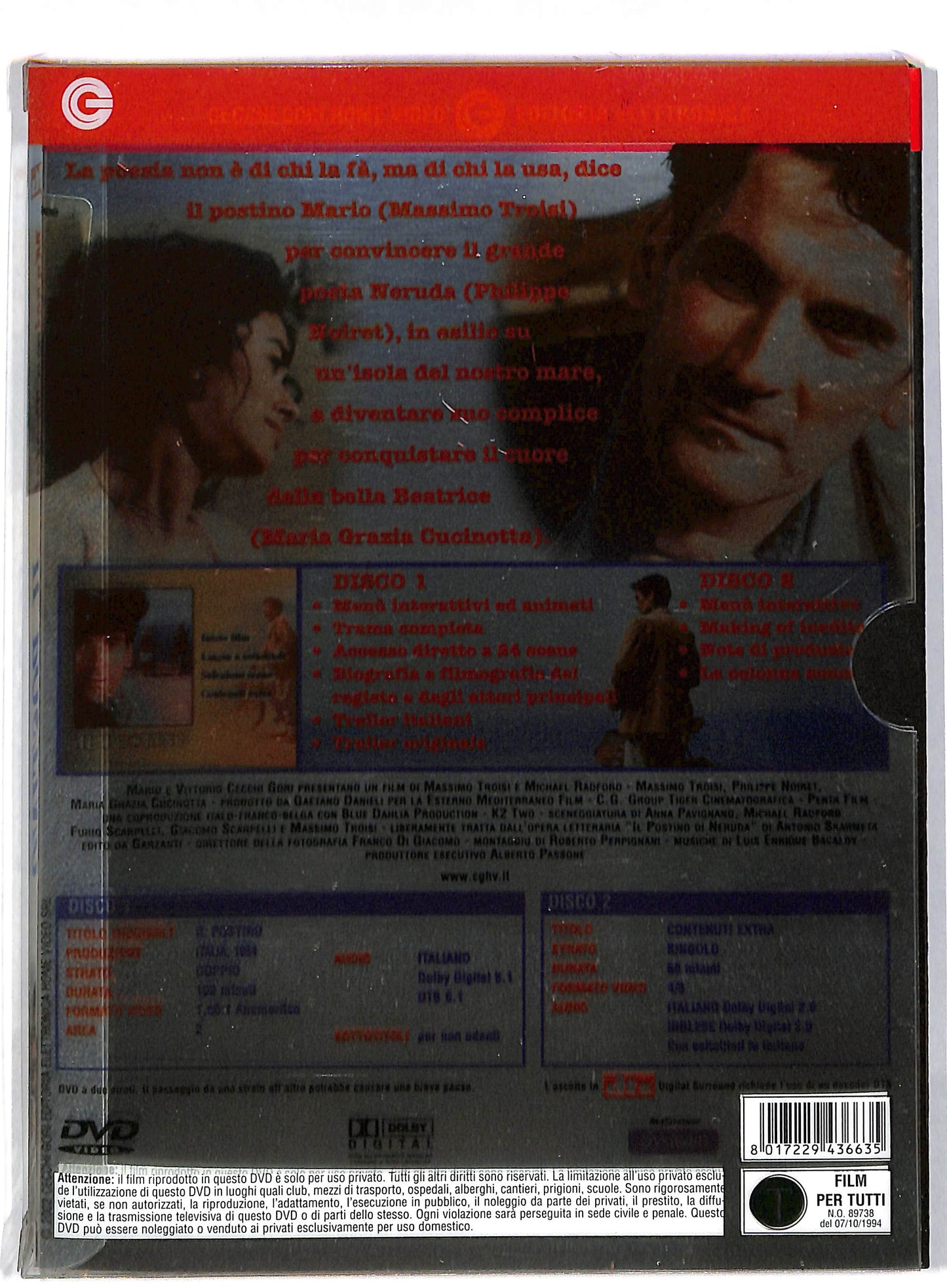 EBOND Il Postino DIGIPACK DVD DB691717