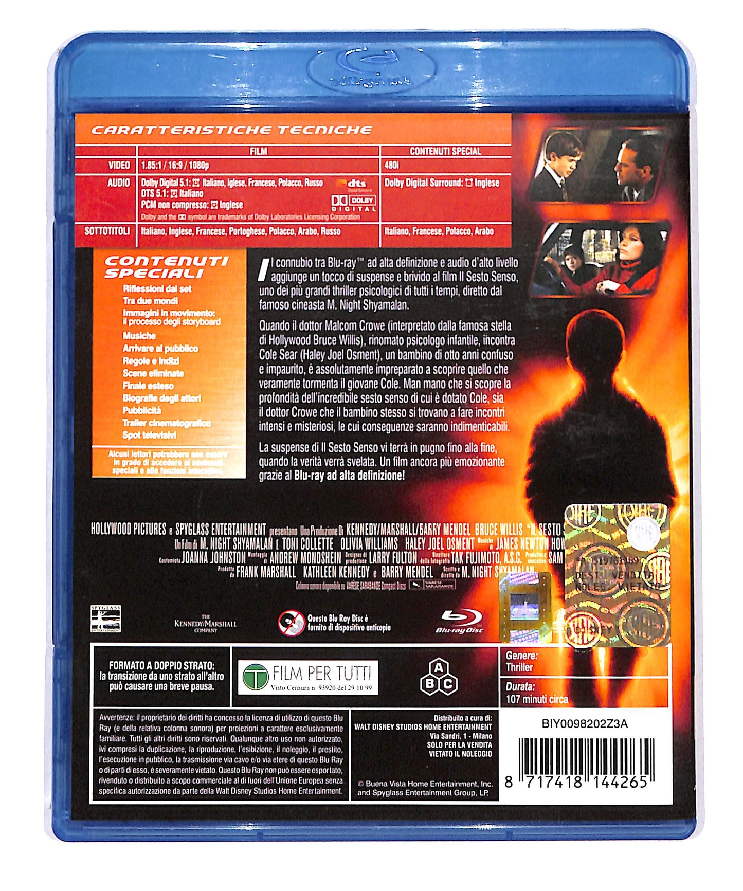 EBOND The Sixth Sense - Il Sesto Senso BLURAY DB692203