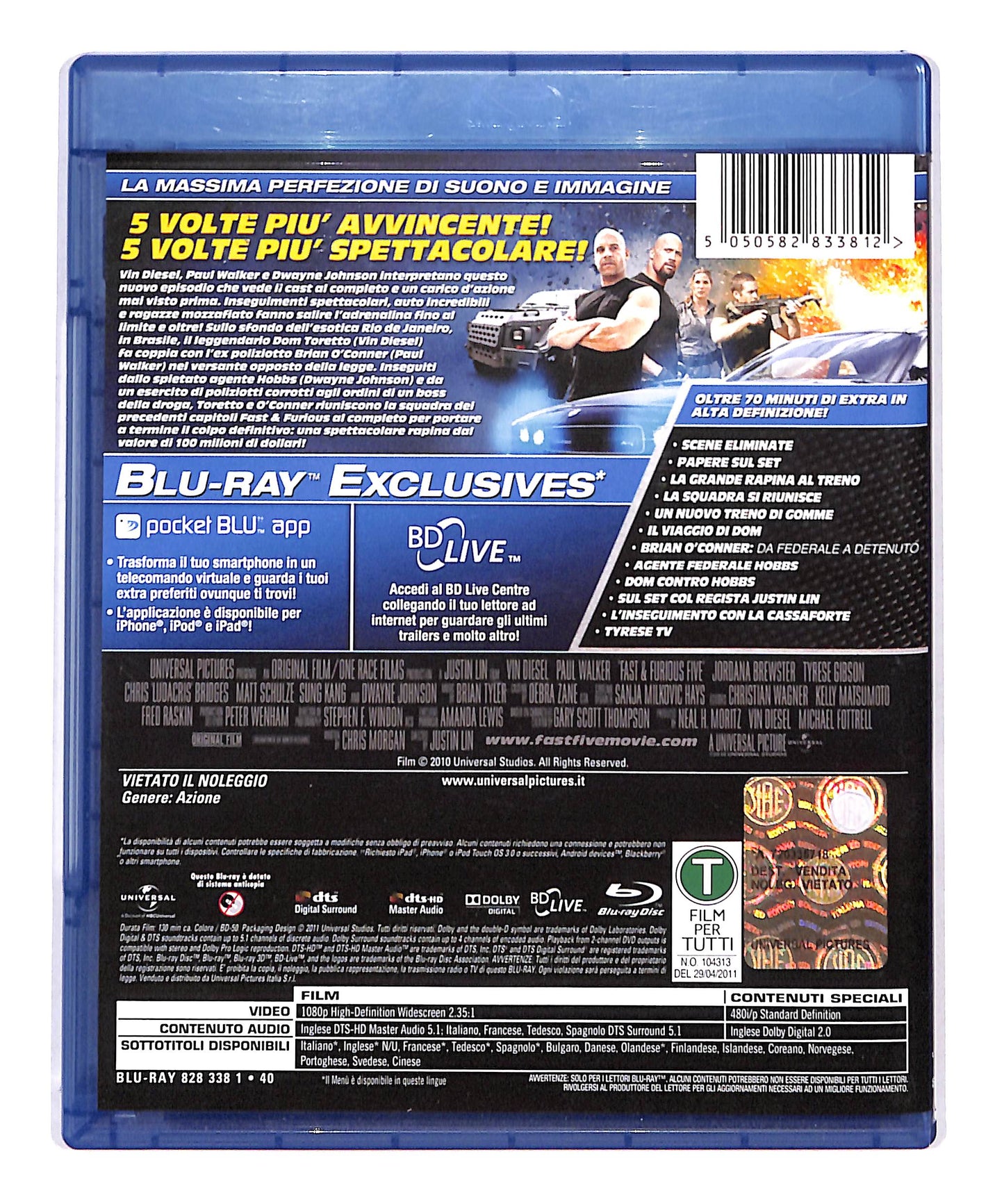 EBOND Fast & furious 5 BLURAY DB692204