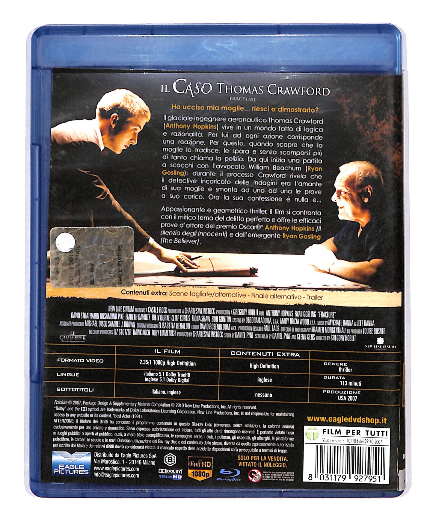 EBOND Il caso Thomas Crawford BLURAY DB692216