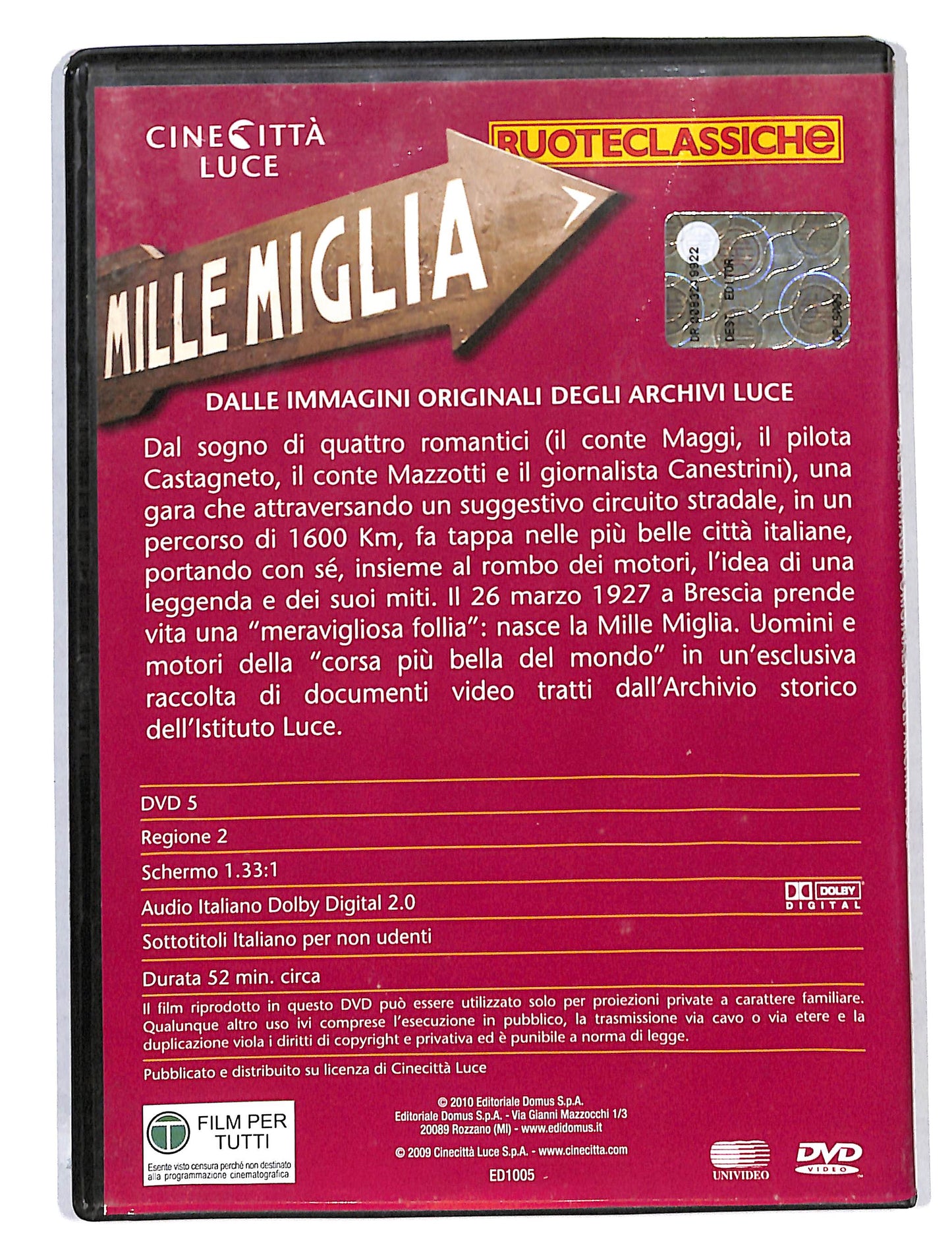 EBOND Mille Miglia DVD DB692244