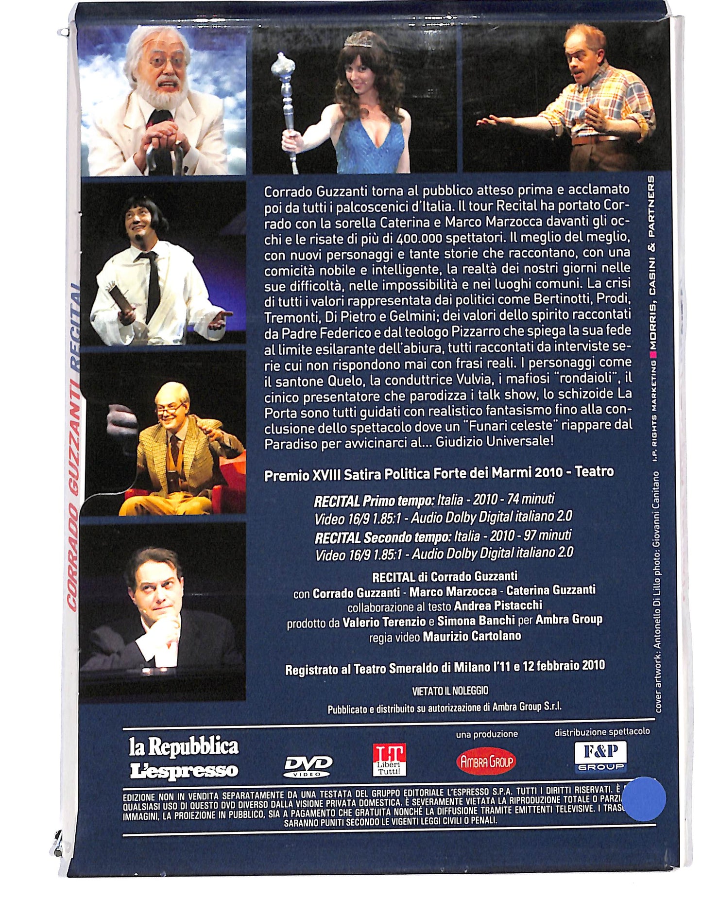 EBOND Corrado Guzzanti Recital DIGIPACK EDITORIALE DVD DB692249