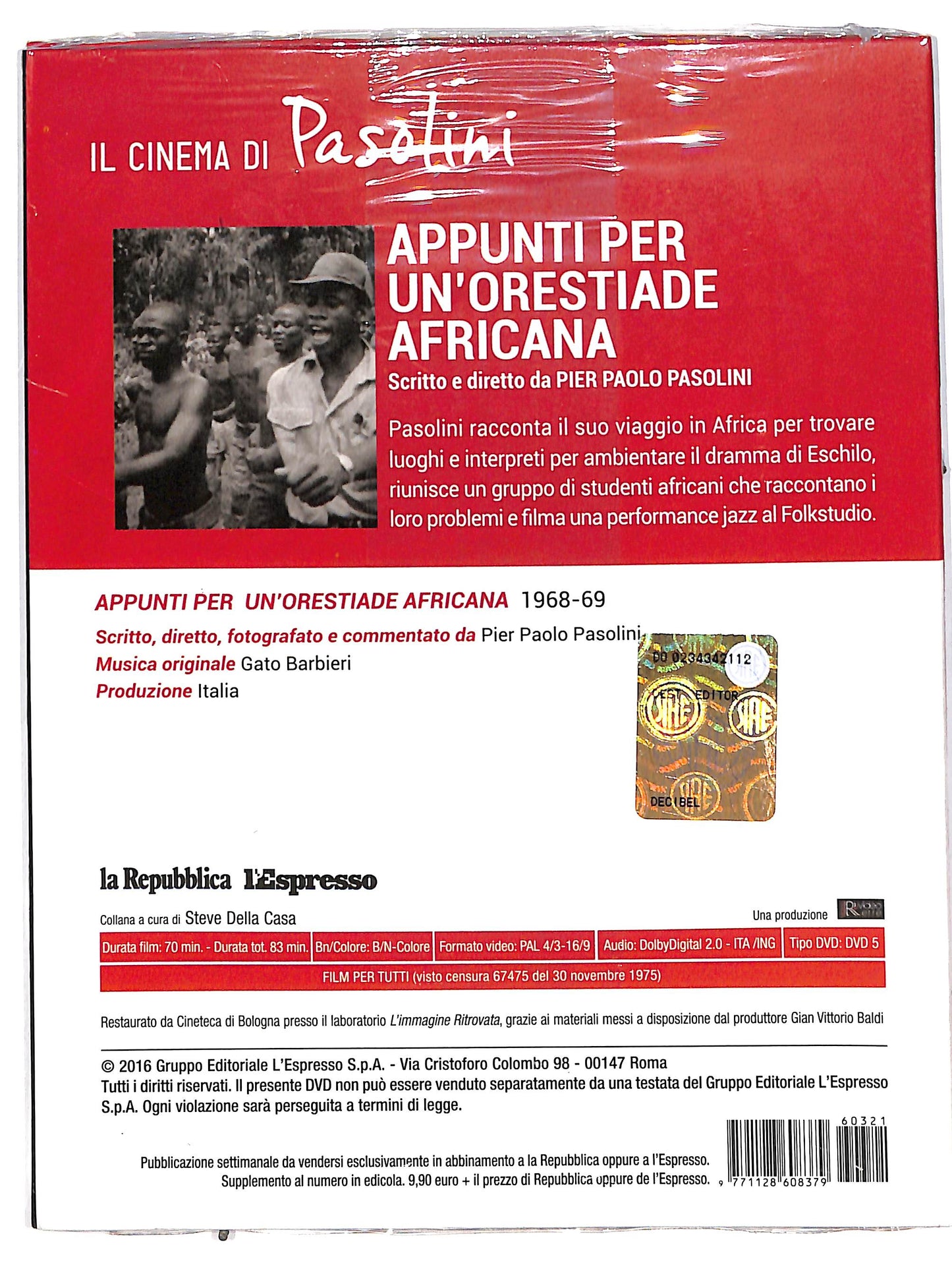EBOND Appunti per un'Orestiade africana EDITORIALE DVD DB692634