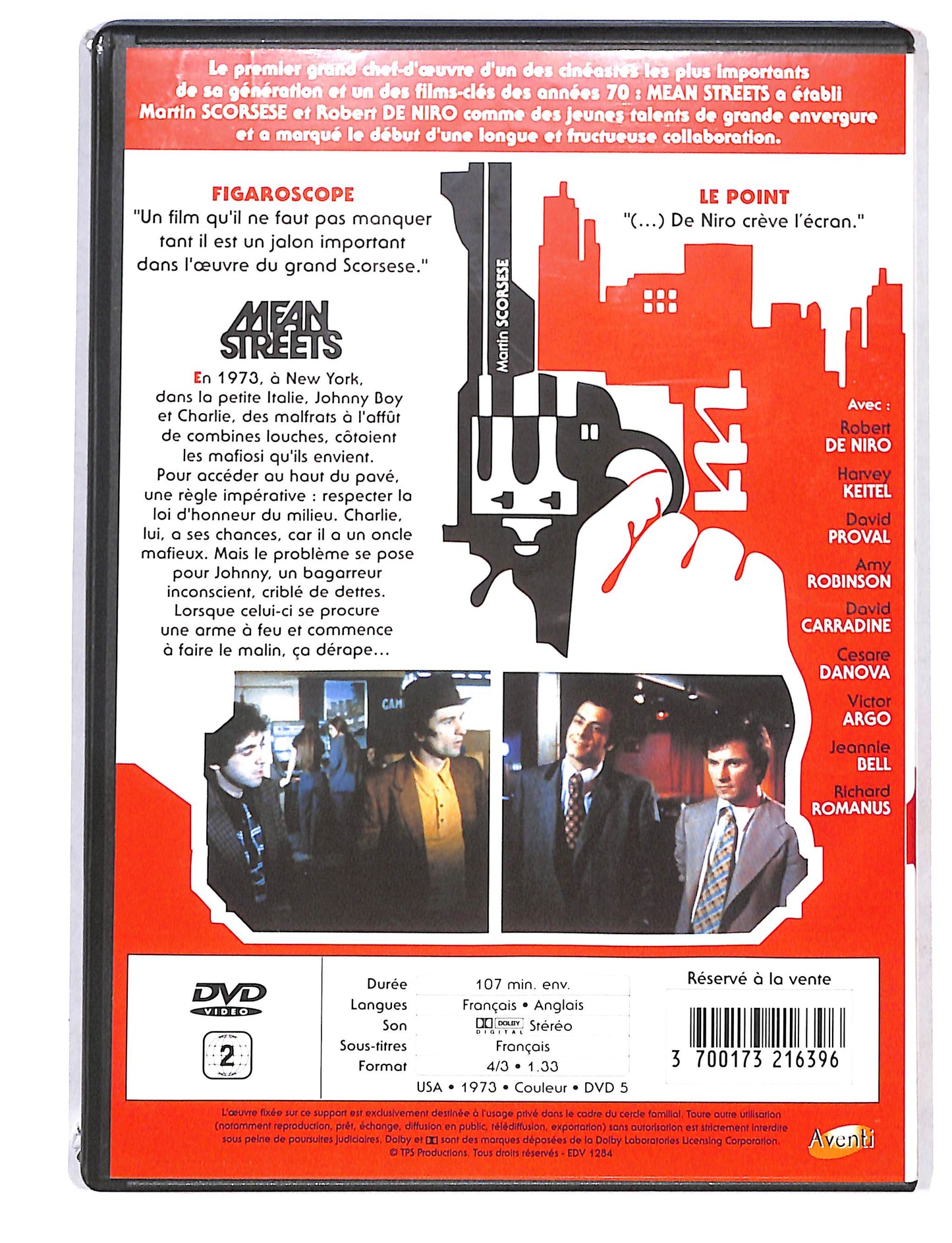 EBOND Mean streets - Edizione Francia DVD DB692719
