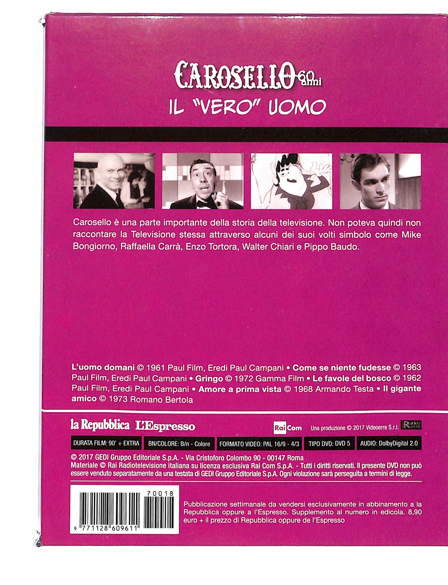 EBOND Carosello vol.18 il vero uomo EDITORIALE DVD DB692725