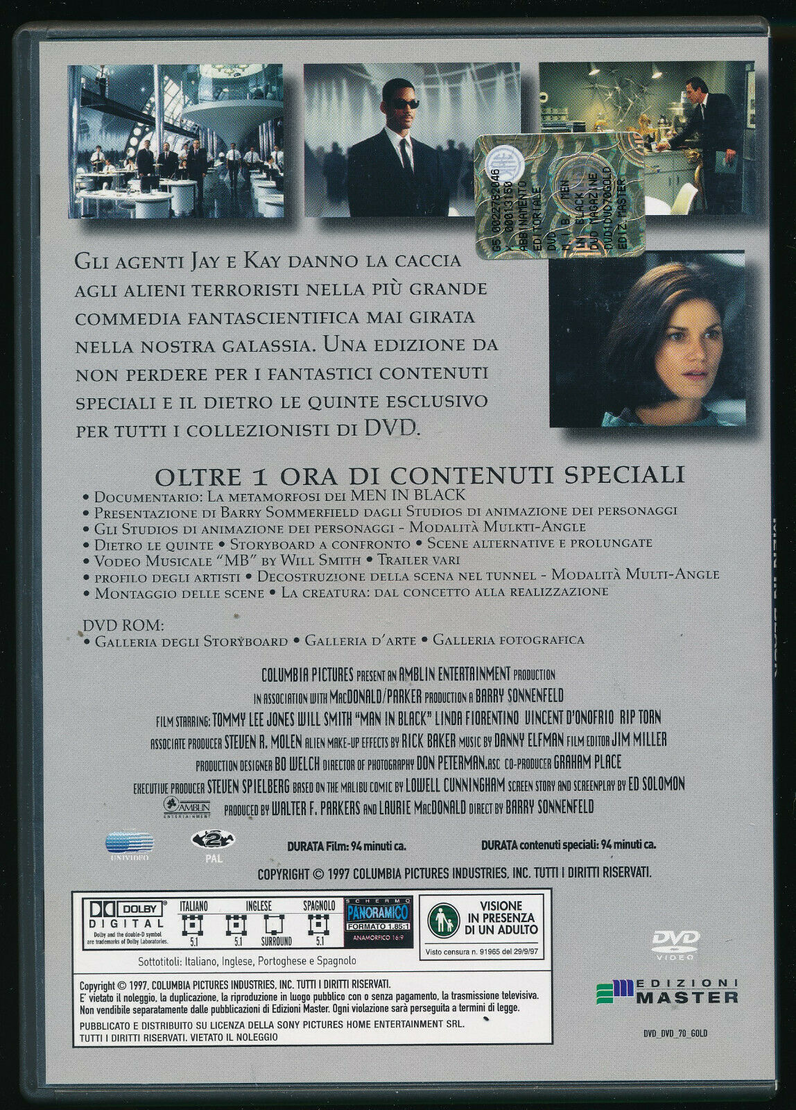 EBOND Mib - Men In Black Editoriale DVD DB693609