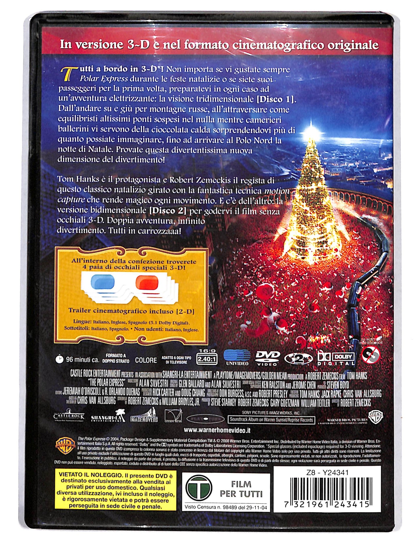 EBOND Polar Express 3D+Occhialini DVD DB695306