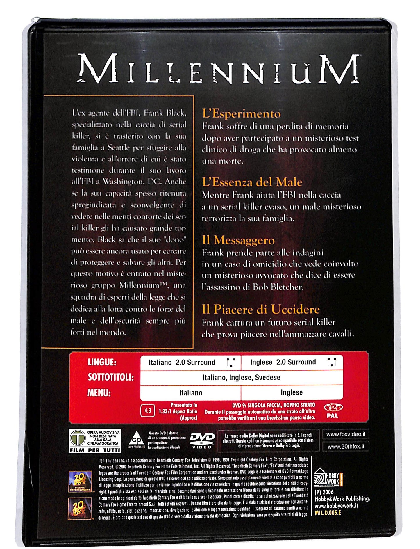 EBOND Millennium prima stagione EDITORIALE DVD DB695343