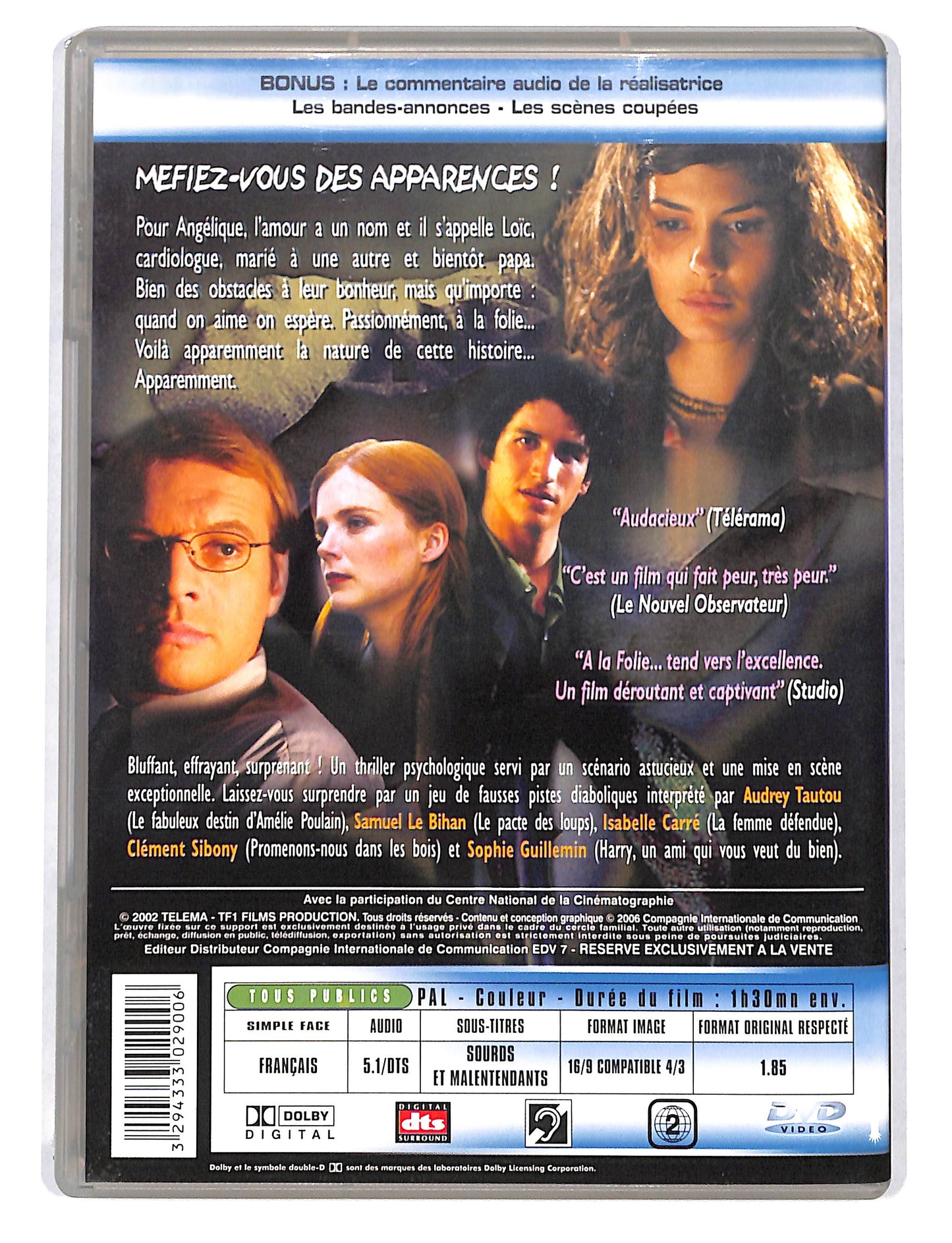 EBOND A la folie... pas du tout - Edizione Francese DVD DB695348