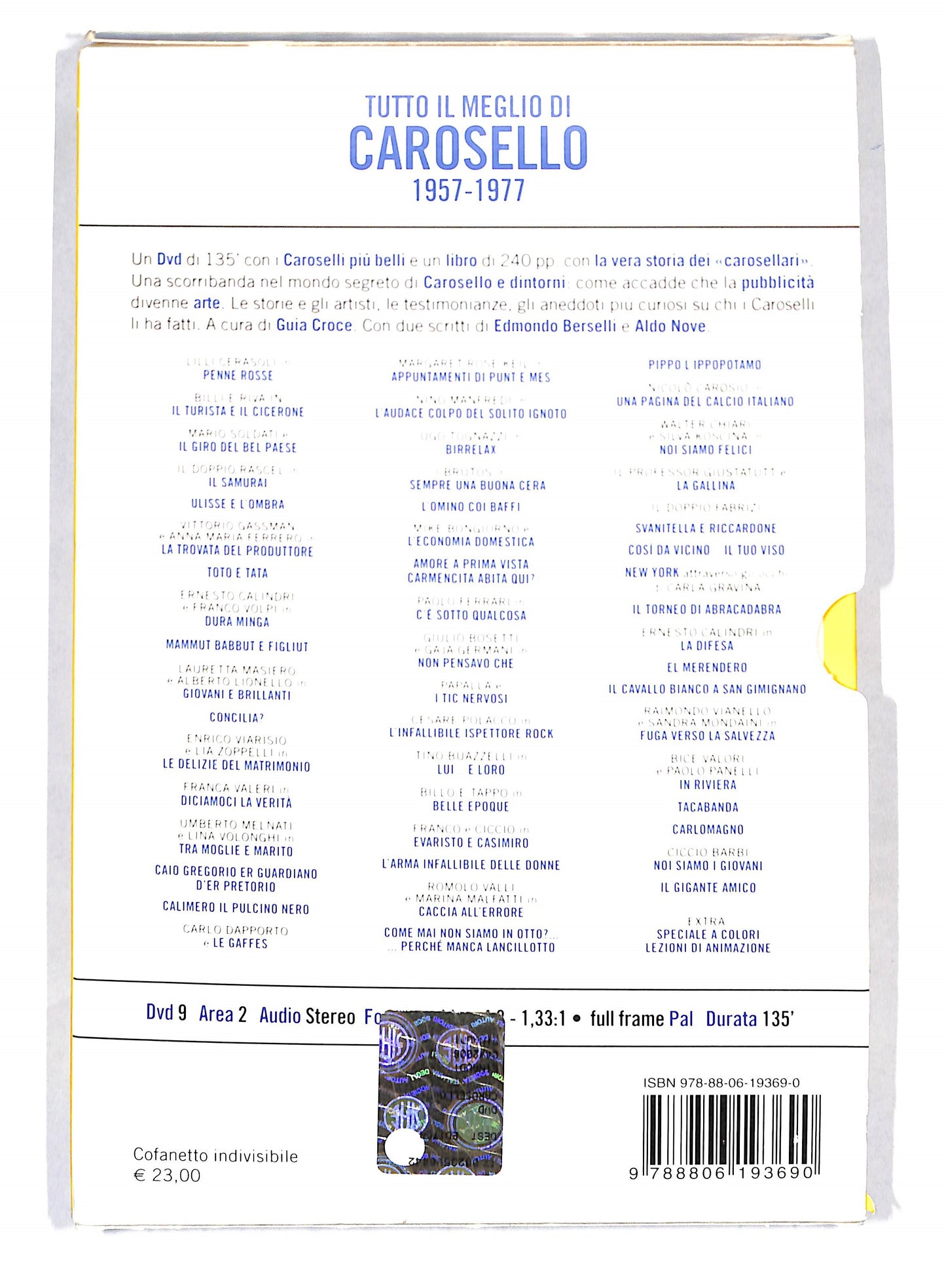 EBOND Tutto il meglio di Carosello 1957-1977+LIBRO DVD DB695355