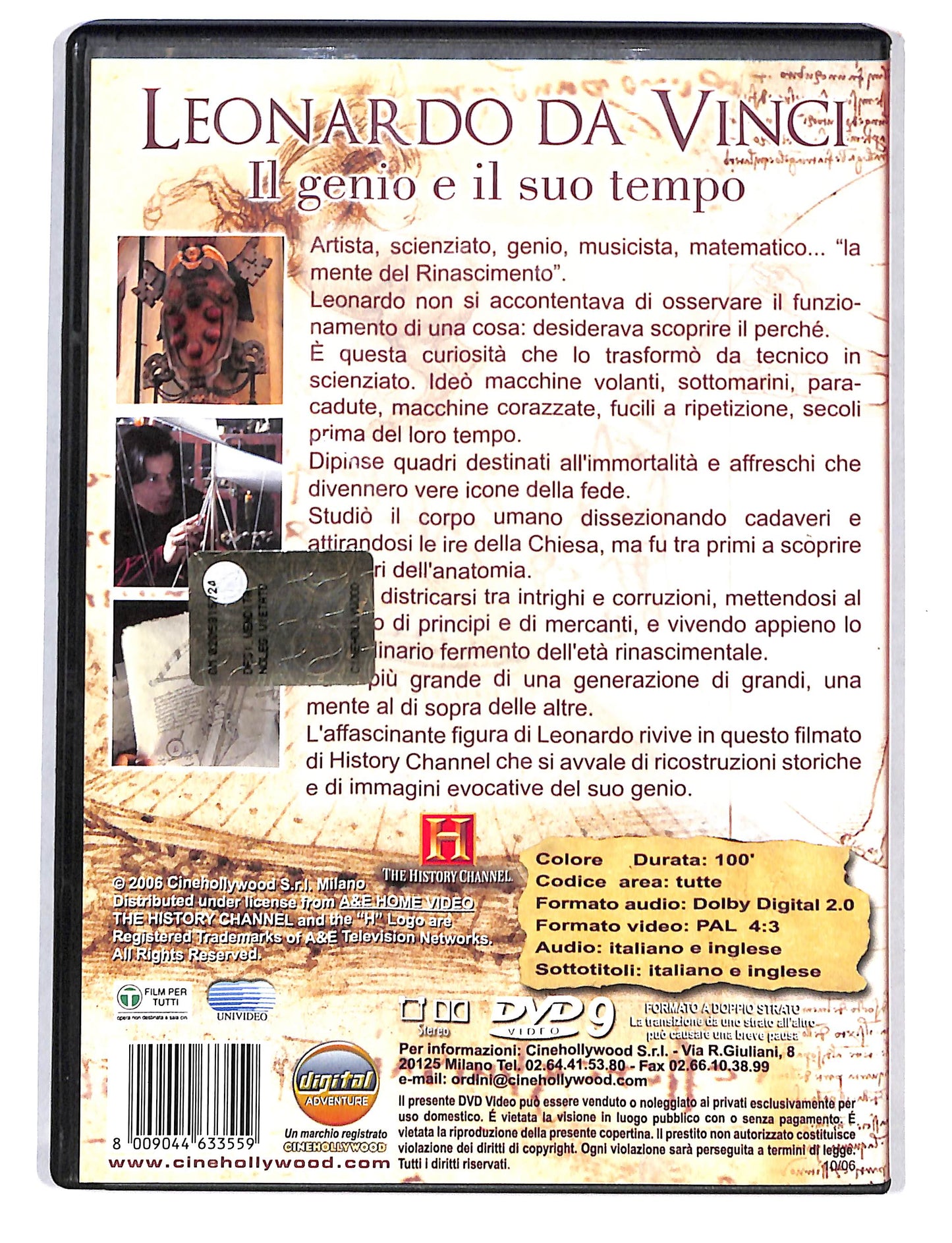 EBOND leonardo da Vinci il genio e il suo tempo EDITORIALE DVD DB695363